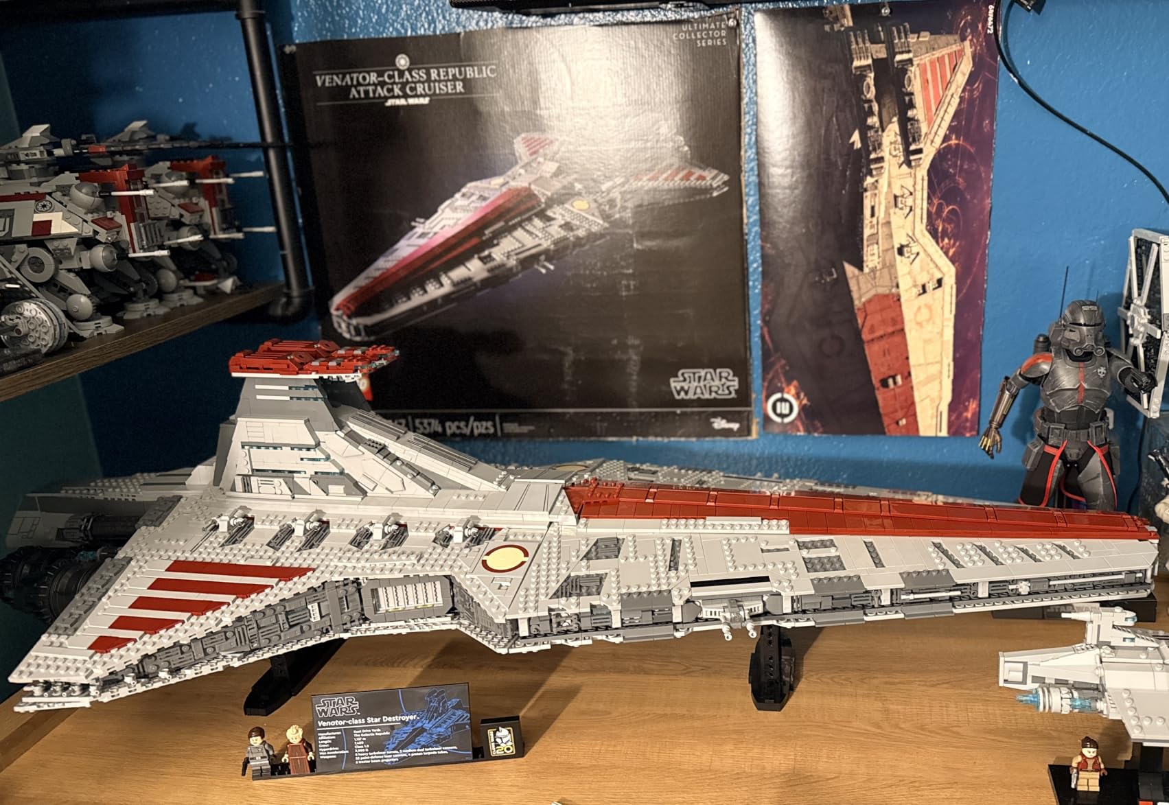 LEGO Star Wars Venator-Class Republic Attack Cruiser, Ultimate May The 4th Collectibles, Series Building Set with Captain Rex Minifigure, Star Wars Fan Gift, Stress Relief Clone Wars Activity, 75367 customer photo 2