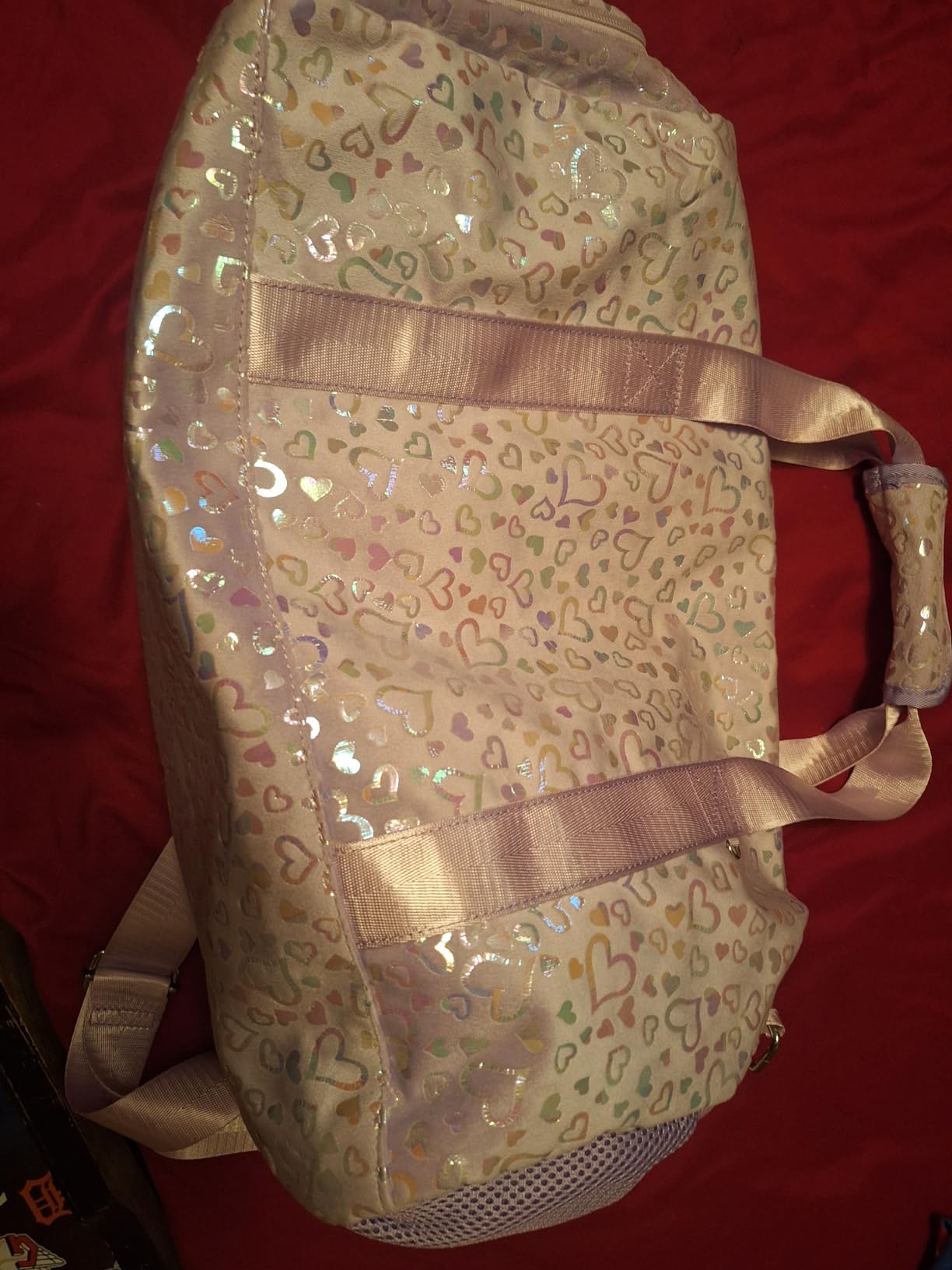 Duffel Bag for Girls Fluffy Ballet Dance Bag for Girls Sports Gym Bag Water Resistant Travel Duffle Bags with Shoes Compartment customer photo 1