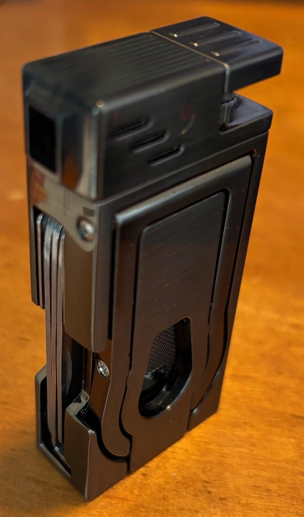 Multifunctional Pipe Lighter, Built-in Stand, 3 in 1 Cleaner Tools, Refillable Butane Lighter with Angled Soft Flame, Handy, Gas, for Pipe Gift customer photo 2