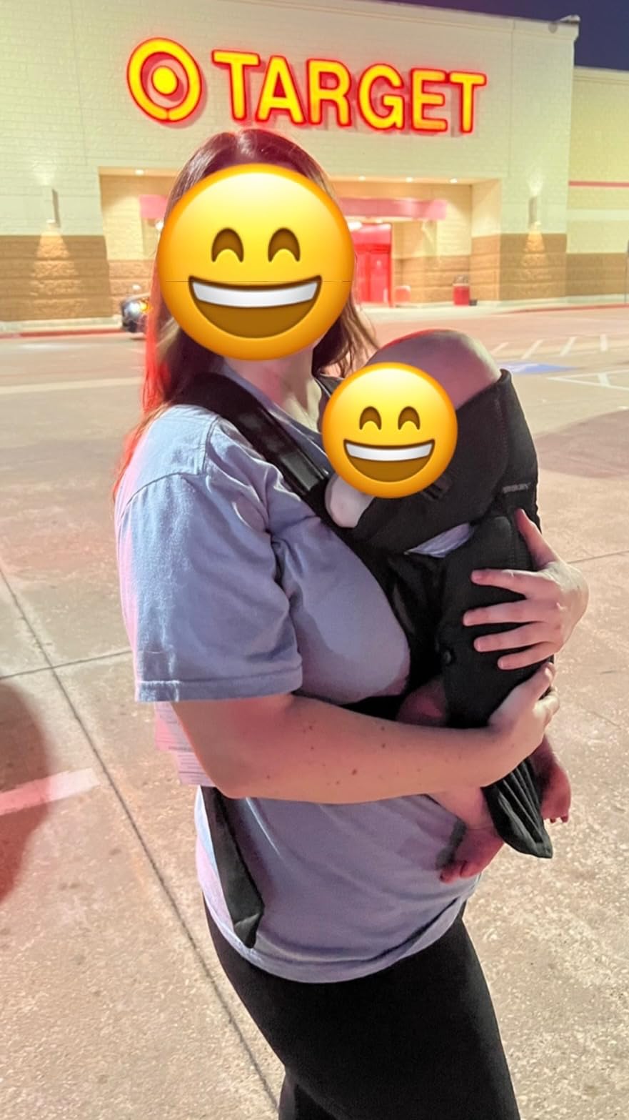BabyBjorn Baby Carrier Mini, Black, Woven | Newborn Carrier (7-25 lbs), Ergonomic, Easy-to-Use customer photo 2