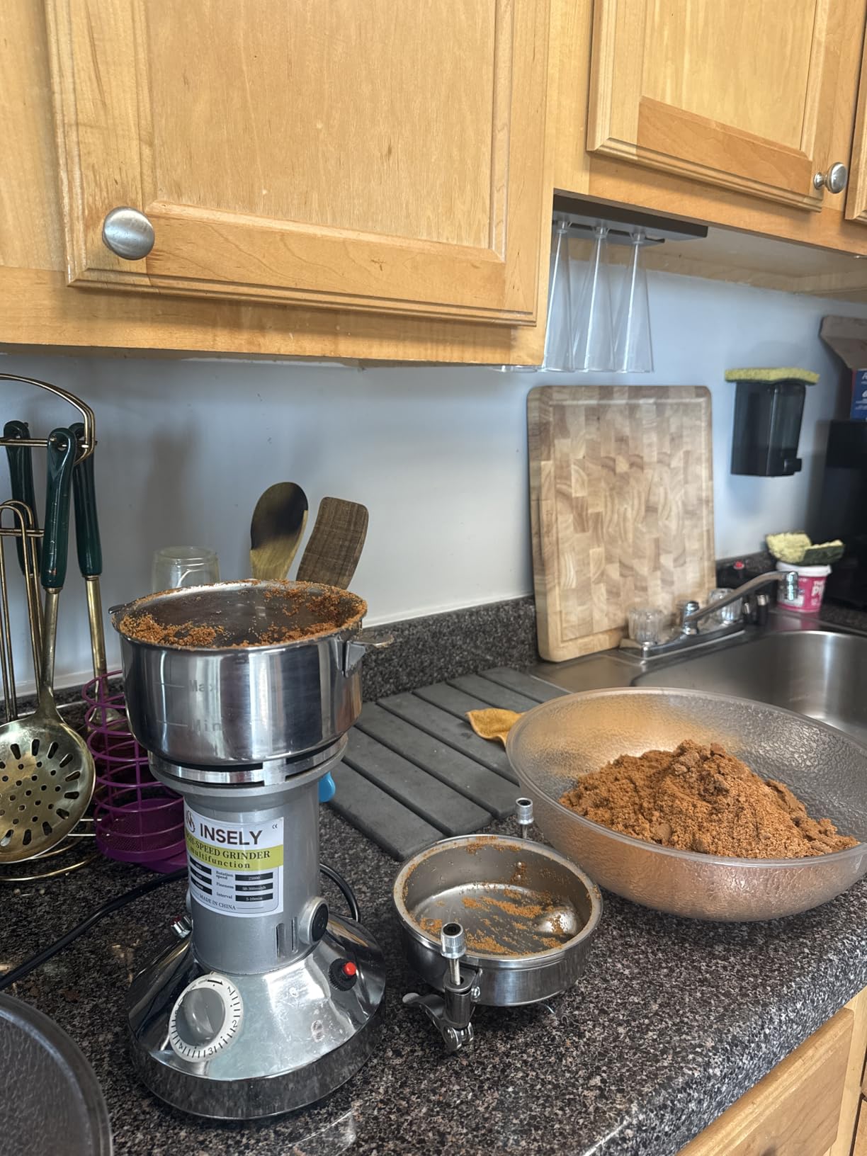 Grain Mill 150g, flour mill grinder for home, Electric Stainless Steel Grain Grinder for Wheat, Spices, coffee, Corn and Other Dry Food Grinders for Kitchen customer photo 2