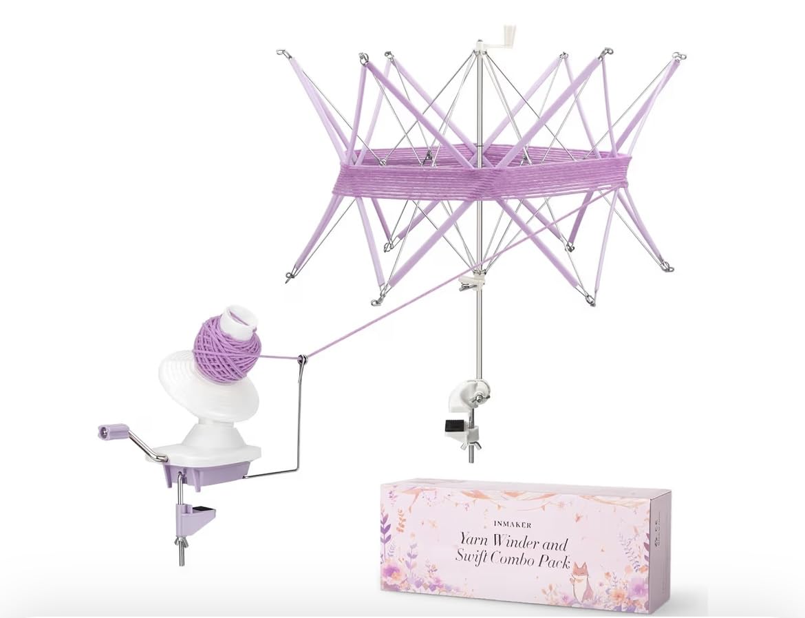 INMAKER Yarn Winder and Swift, Ball Winder and Swift Combo for Crocheting & Knitting customer photo 2