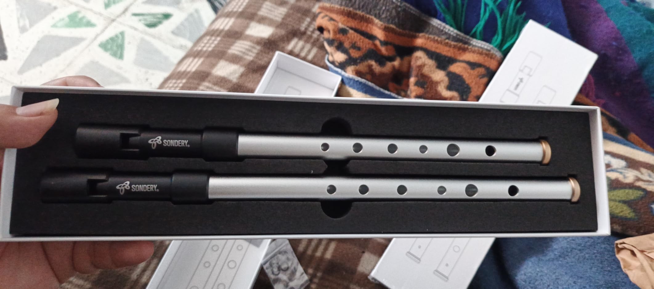 Sondery Irish Tin Whistle Key of D Made from Brass - A Bright Brass Wind Type Sound Penny Whistle customer photo 1