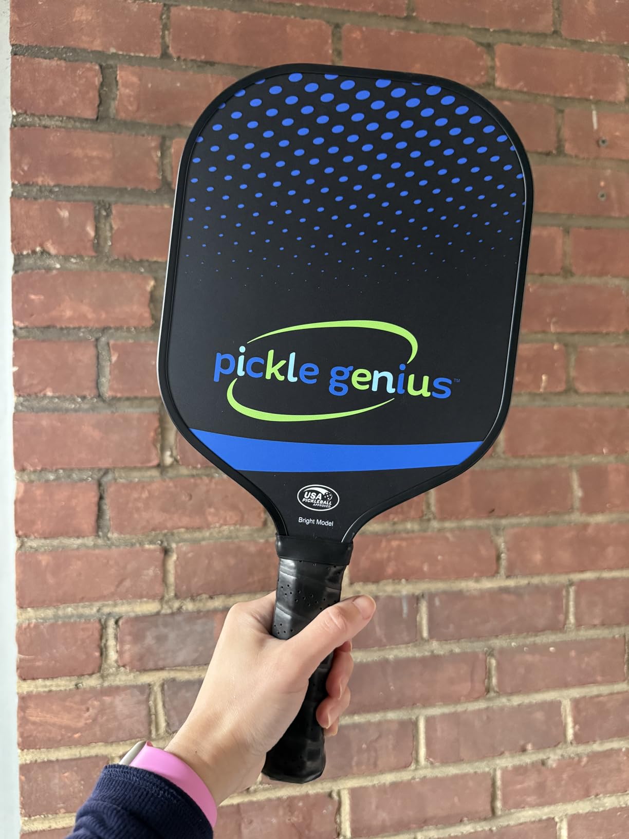 Pickle Genius 13mm Quiet Pickleball Paddle - 8oz USAPA Approved Carbon Fiber with Grit - Pickleball Racket for Adults - Honeycomb Core Vibration Dampening for Spin, Control & Tennis Elbow Relief customer photo 2