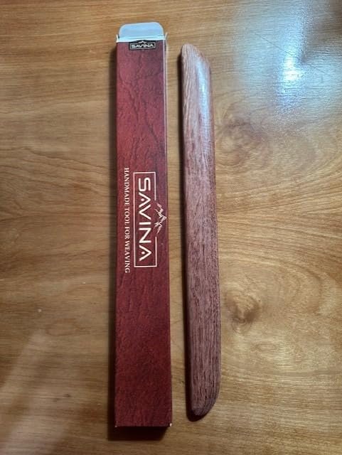 Savina Wooden Shed Stick for Weaving Loom - 12.6in Long, Pick Up Stick, Wood Bobbin, Sword, Knitting Handmade, DIY Craft Accessories (1Pcs) customer photo 2