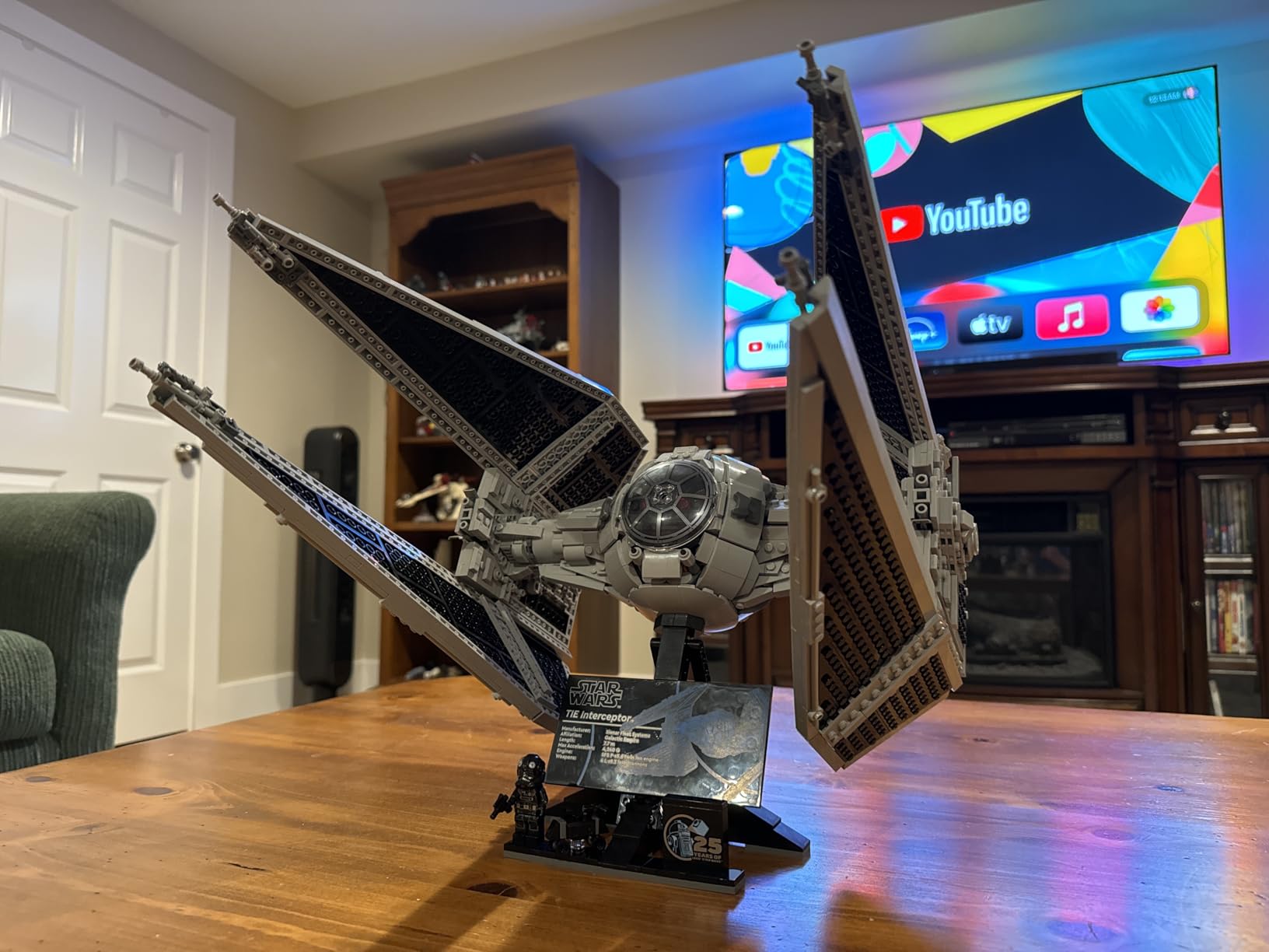 LEGO Star Wars Ultimate Collector Series TIE Interceptor Model Building Set, Star Wars Collectible with TIE Pilot Minifigure, Creative Build and Display Starfighter Set for Adults and UCS Fans, 75382 customer photo 2