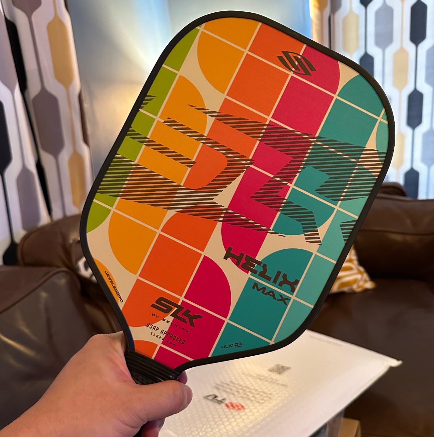 Selkirk Sport SLK Helix Pro Pickleball Paddle | Thermoformed Carbon Fiber Pickleball Paddles with Carbon Fiber & Fiberglass Hybrid Face | Unmatched Control customer photo 2
