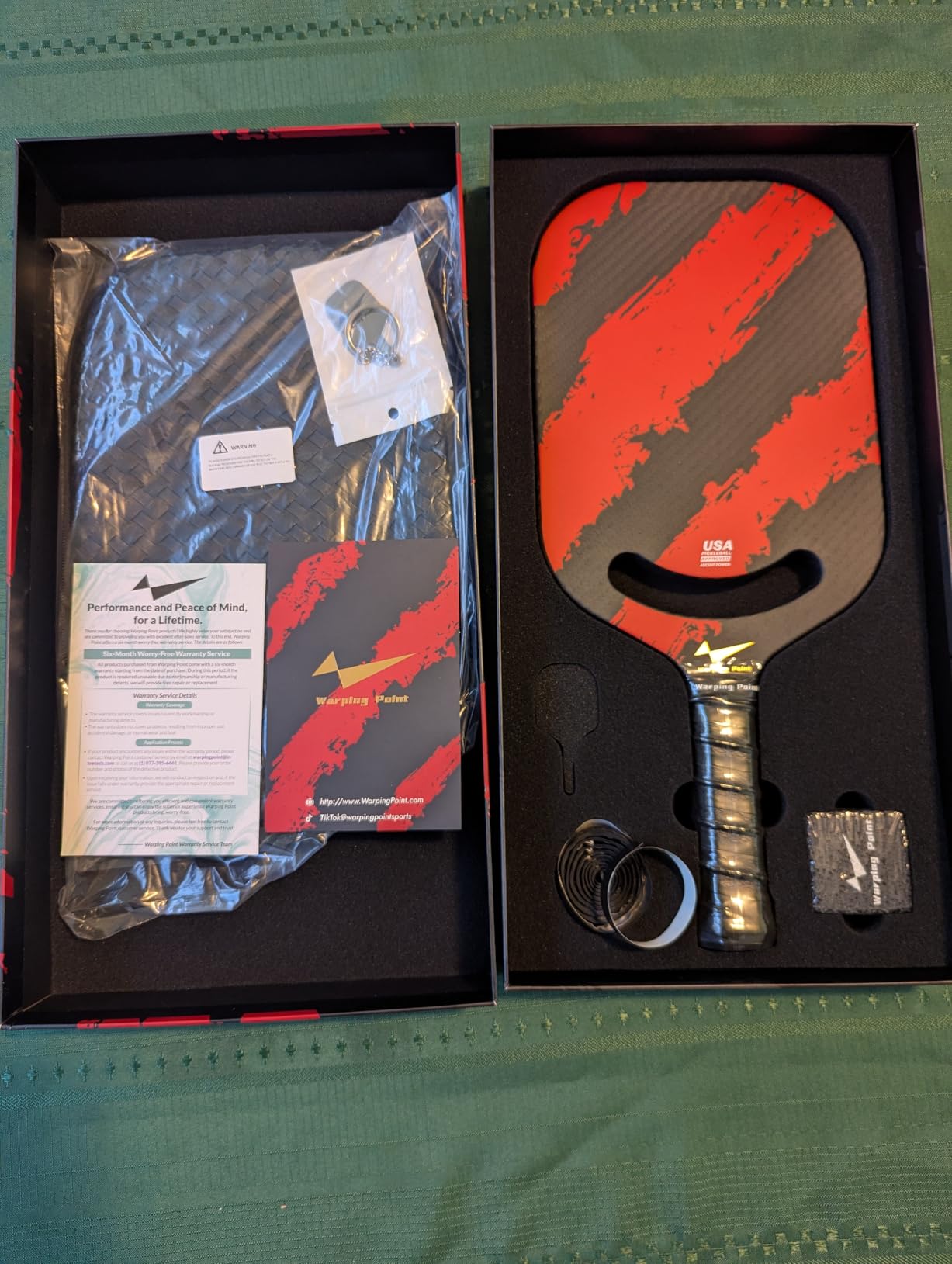 Warping Point Ascent Pickleball Paddles| Carbon Fiber Pickleball Racket with Aero Throat | Textured Grit Surface | Hexa Polymer Core | Designed for Swing Speed and Maneuverability customer photo 1