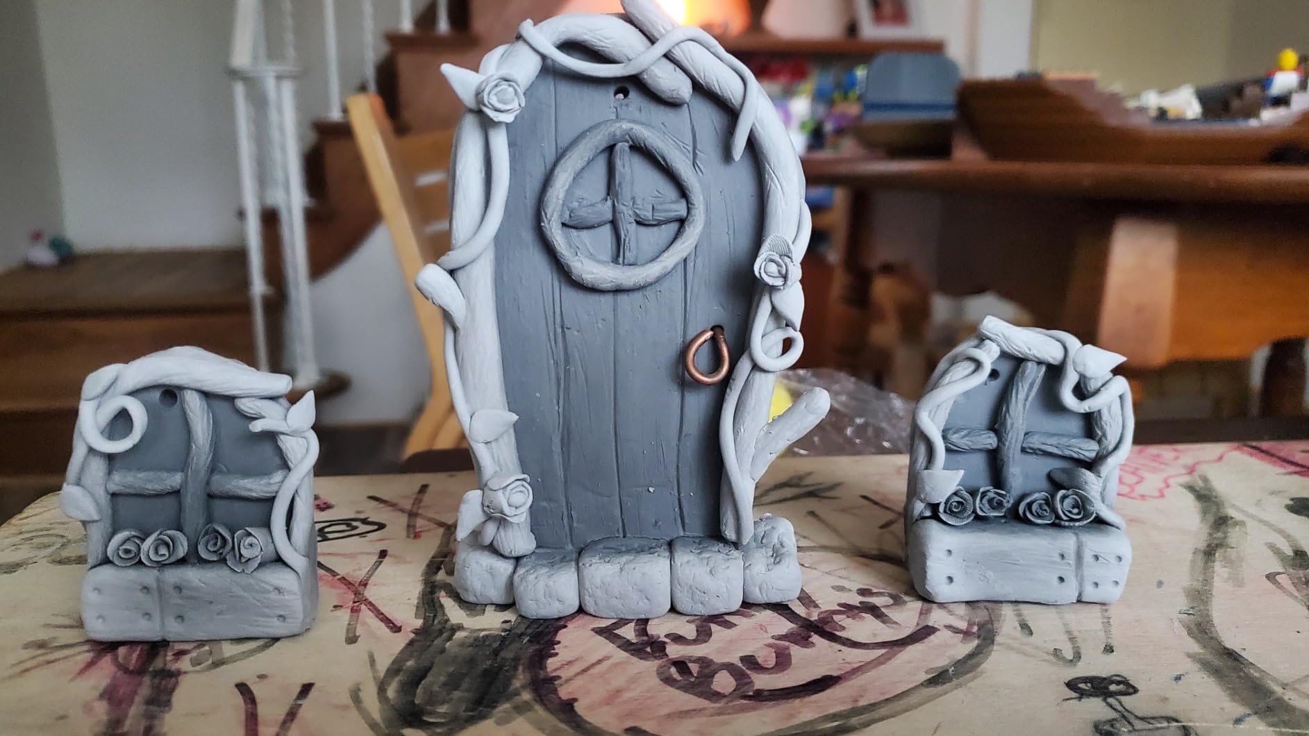 ReArt Air-Dry Clay 15LB with 3 Colors White, Gray & Terra Cotta 5lb Each- Ideal for Beginners and Advanced Sculptors All-Purpose Modeling Clay (White, Gray & Terra Cotta) customer photo 2
