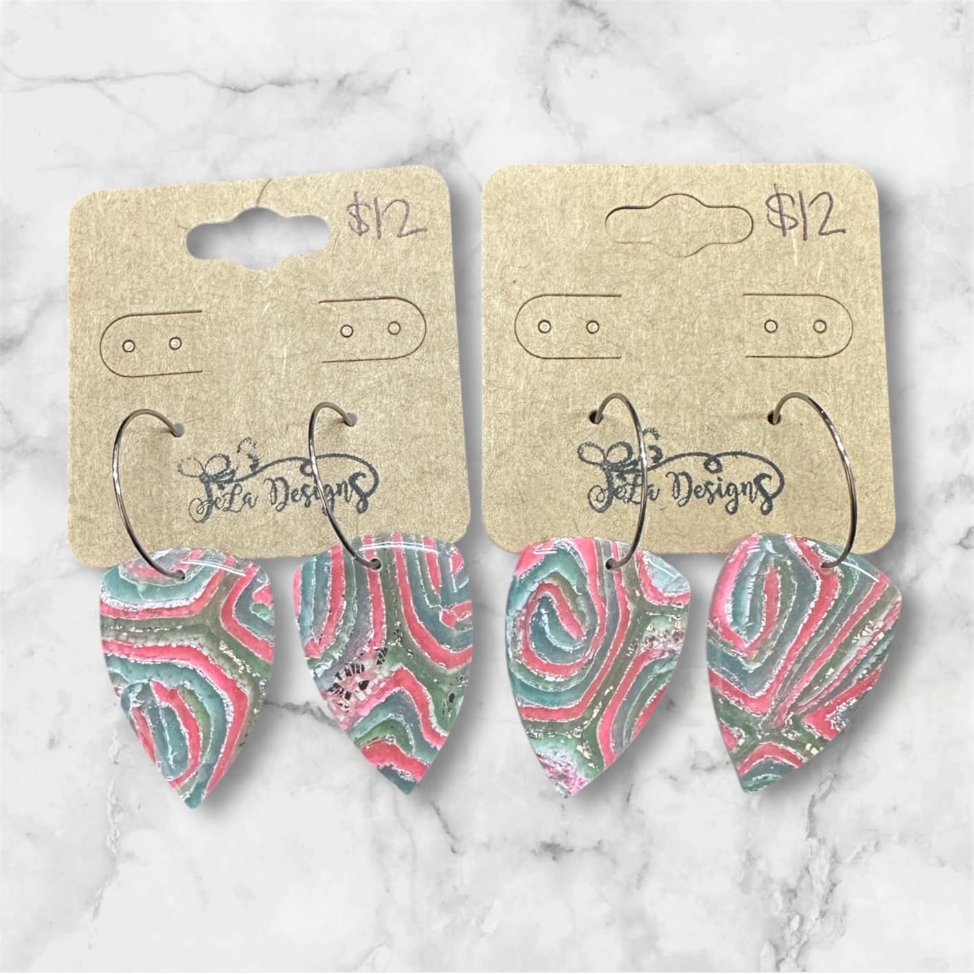 KEOKER Clay Cutters, Organic Polymer Clay Cutters for Earrings Making, 20 Shapes Floral Polymer Clay Cutters, Studs Clay Cutters for Polymer Clay Jewelry (A+B) customer photo 1