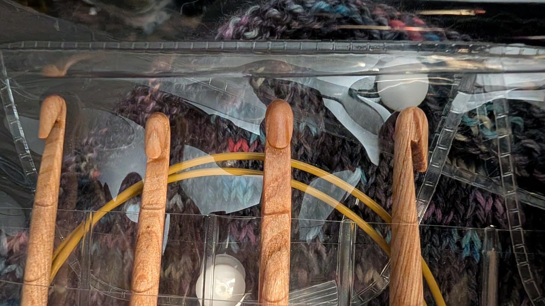 Knit Picks WeCrochet Wood Interchangeable Tunisian Crochet Hook Set - US E-K (Caspian) customer photo 2