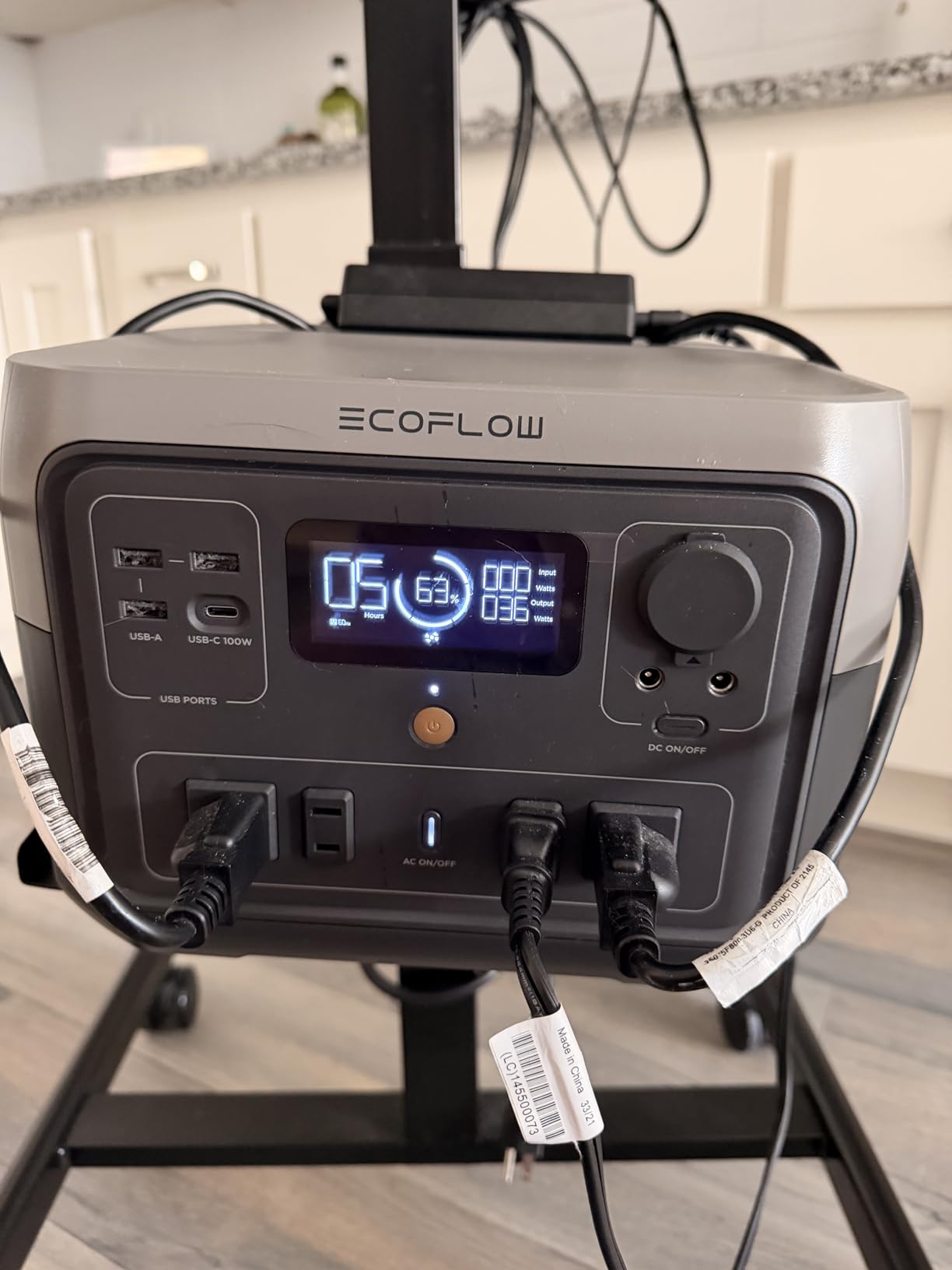 EF ECOFLOW Portable Power Station River 2 Max 500, 499Wh LiFePO4 Battery/ 1 Hour Fast Charging, Up to 1000W Output Solar Generator for Outdoor Camping/RVs/Home Use customer photo 1
