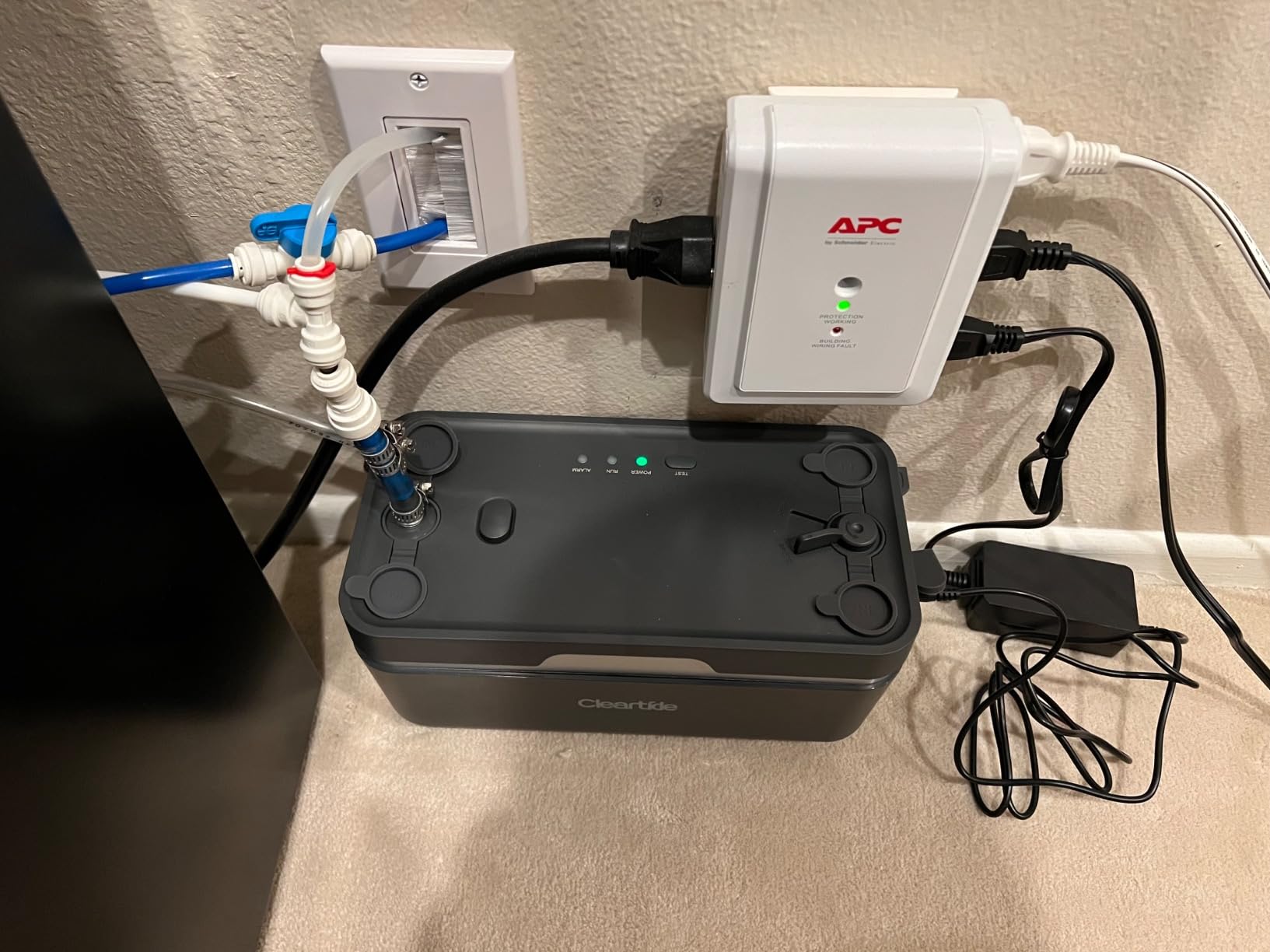 Cleartide Condensate HVAC Pump, Ultra-Quiet 25dB, 1/30 HP 135 GPH, Automatic Condensate Removal Pump with Safety Switch for Air Conditioner/Furnace/Dehumidifier/Ice Machine, 100-240V, 27ft Head Height customer photo 1