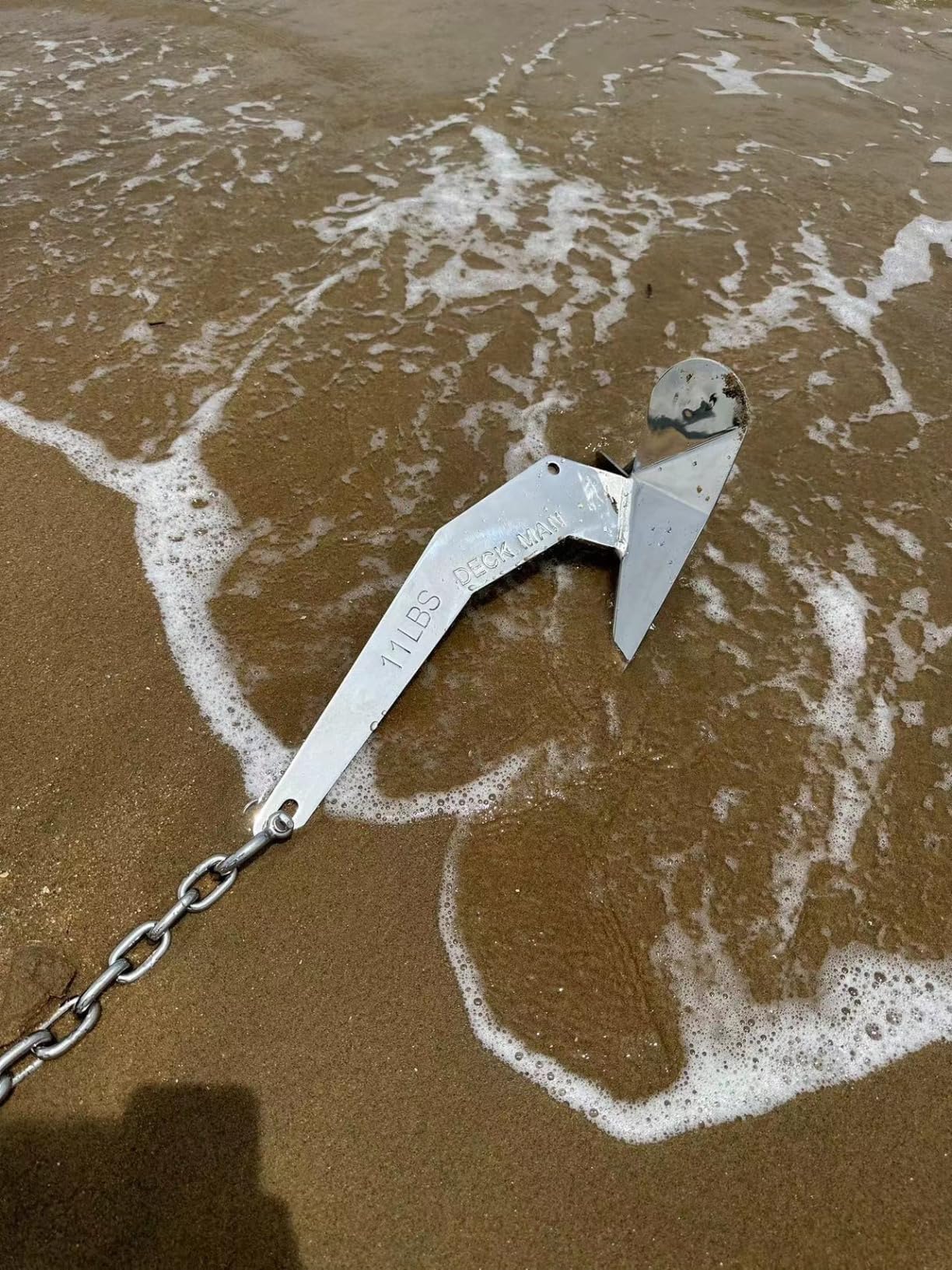 Boat Anchor 316 Stainless Steel (Marine Grade) Delta-Style Anchor Heavy Duty Triangular Anchor Wing Style Triangle Anchor customer photo 2