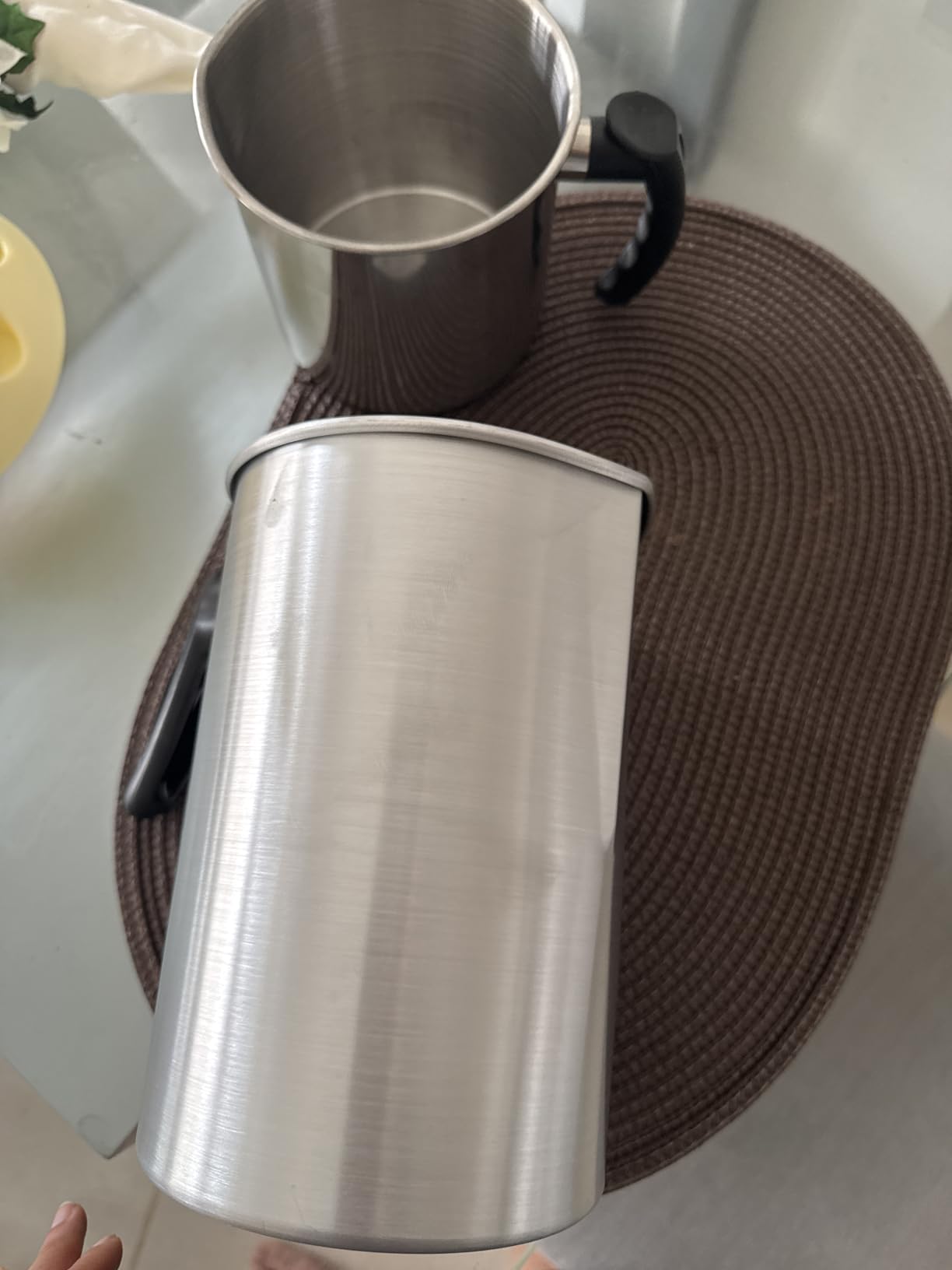 SAEUYVB Light Candle Making Pouring Pot, Holds for 4 pounds, Aluminum Wax Melting Pot with Heat-Resistant Handle and Dripless Pouring Spout for Candle Making, 3L customer photo 2