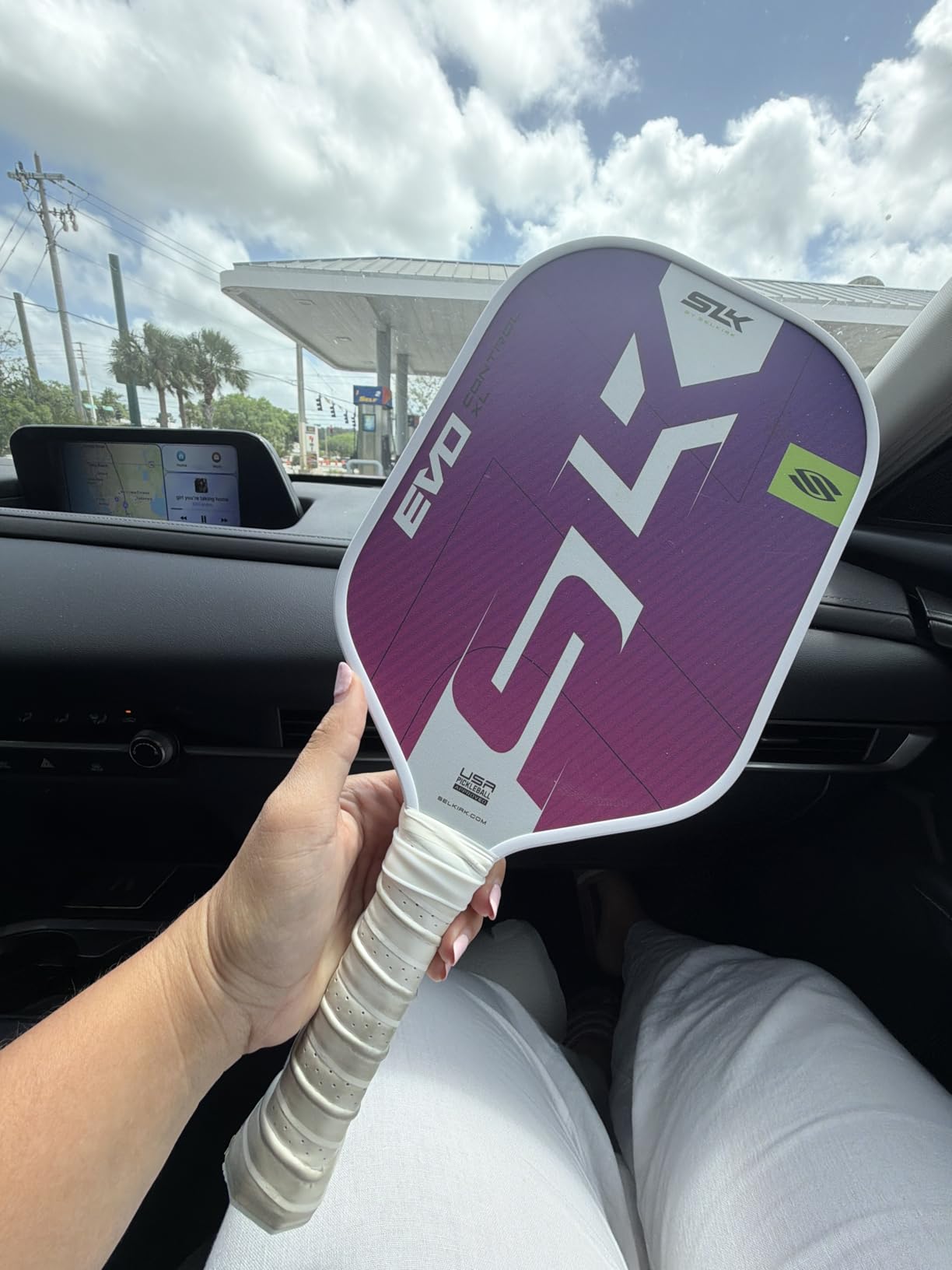 Selkirk Sport SLK Evo Pickleball Paddle | Next Gen | Evo Power and Control | G8 Power Carbon Fiber | SpinFlex+ Surface customer photo 1