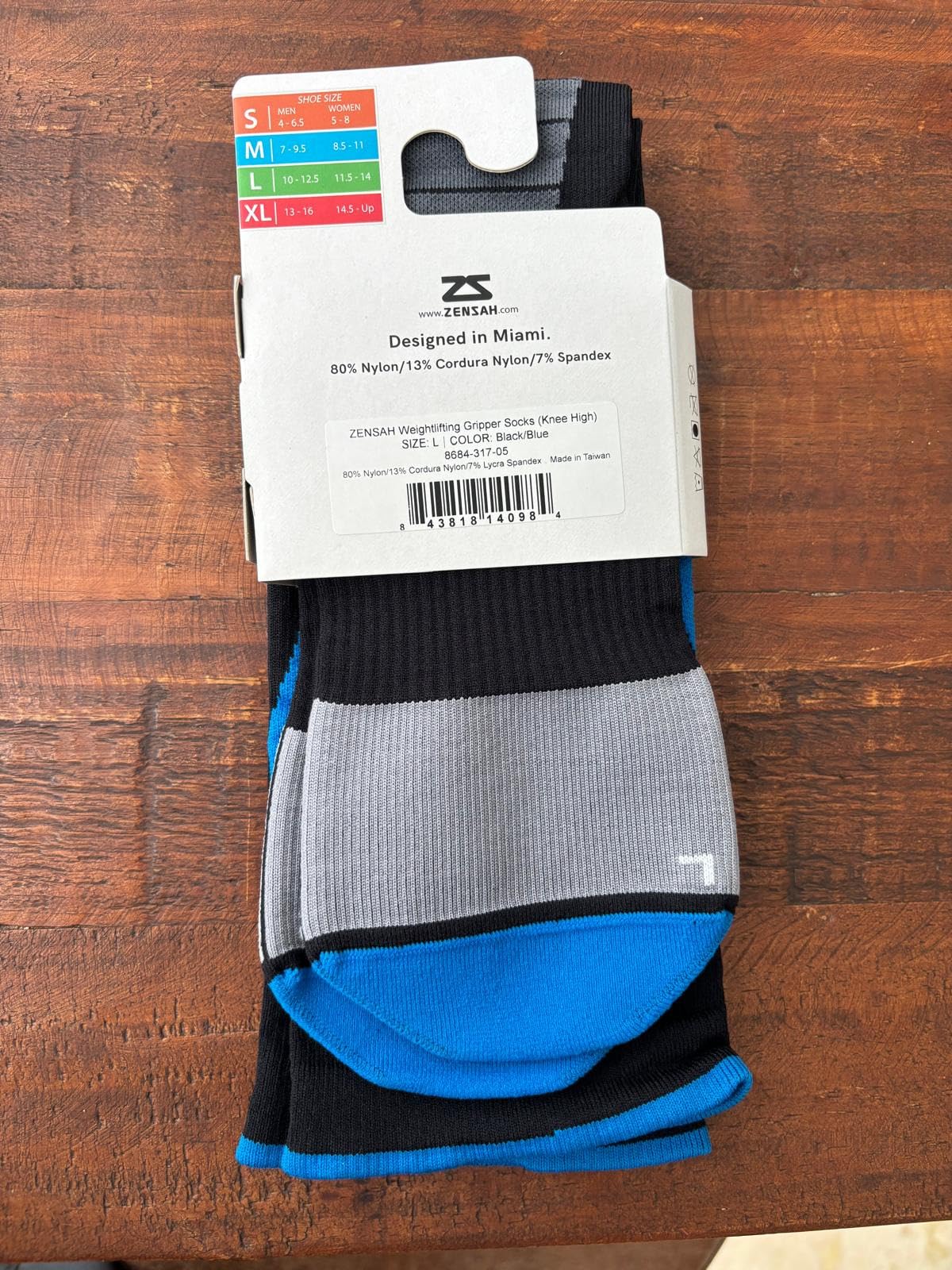 Zensah Deadlift Gripper Compression Socks - Shin Guard Protection for Powerlifting, OCR customer photo 1