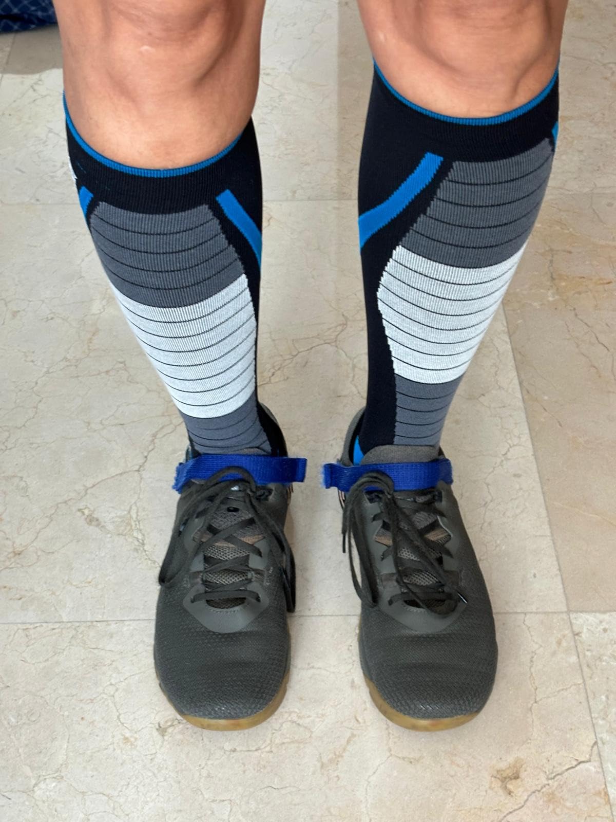 Zensah Deadlift Gripper Compression Socks - Shin Guard Protection for Powerlifting, OCR customer photo 2
