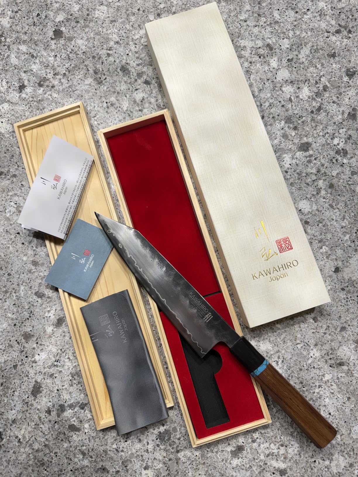 KAWAHIRO Japanese Chef Knife, 8 Inch Hand Forged VG10 Kitchen Knife customer photo 1