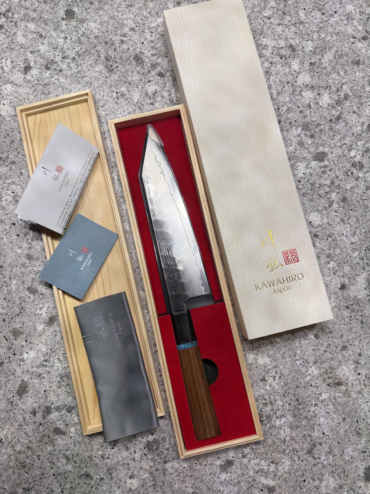 KAWAHIRO Japanese Chef Knife, 8 Inch Hand Forged VG10 Kitchen Knife customer photo 2