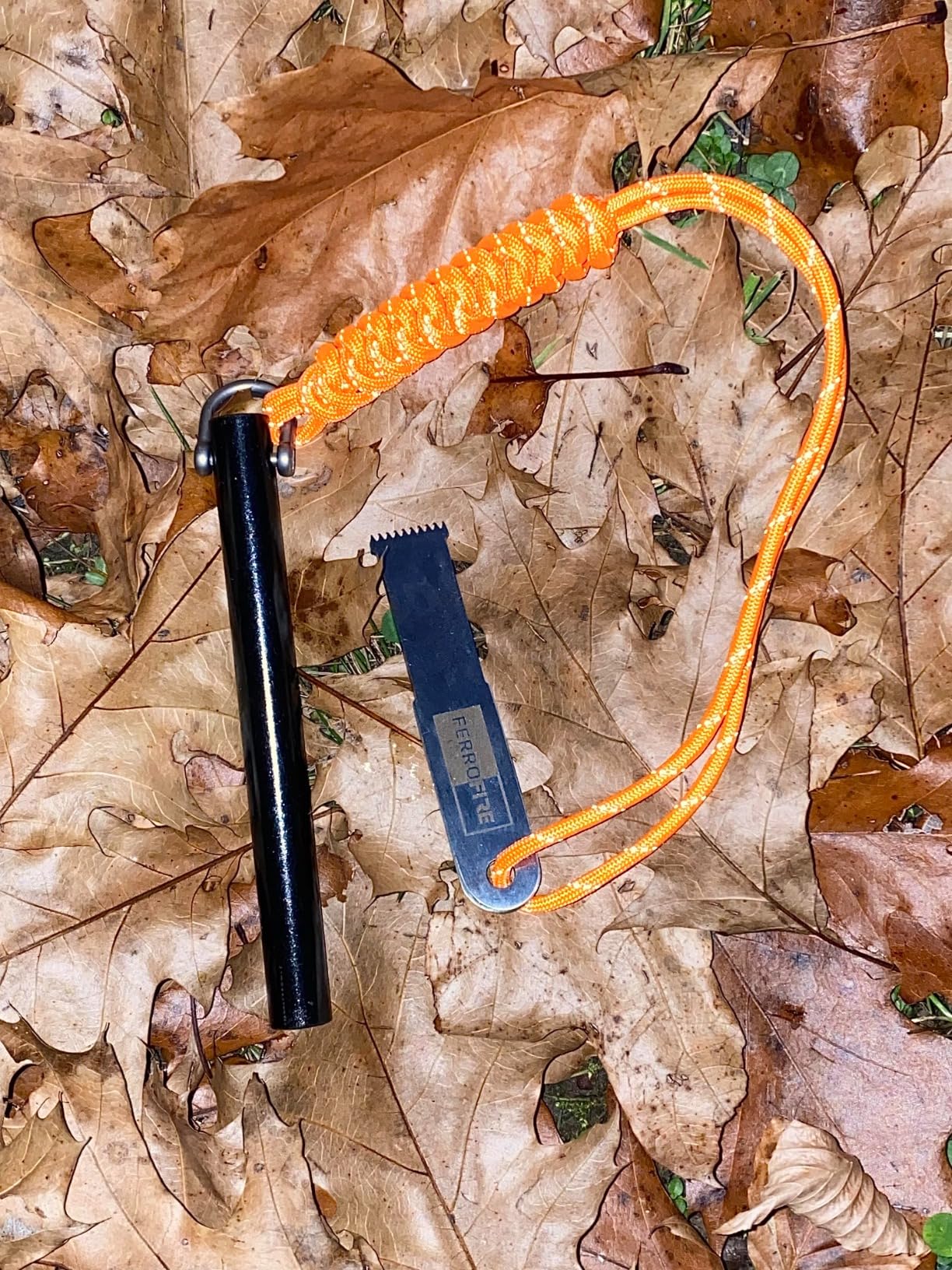 FS125 Heavy-Duty Plus Fire Starter - 1/2 Inch Thick x 5 Inch Long Ferrocerium Rod with Magnesium, Superb Carbon Alloy Steel Striker & 550 Paracord for Camping, Survival, Emergency Kits customer photo 2