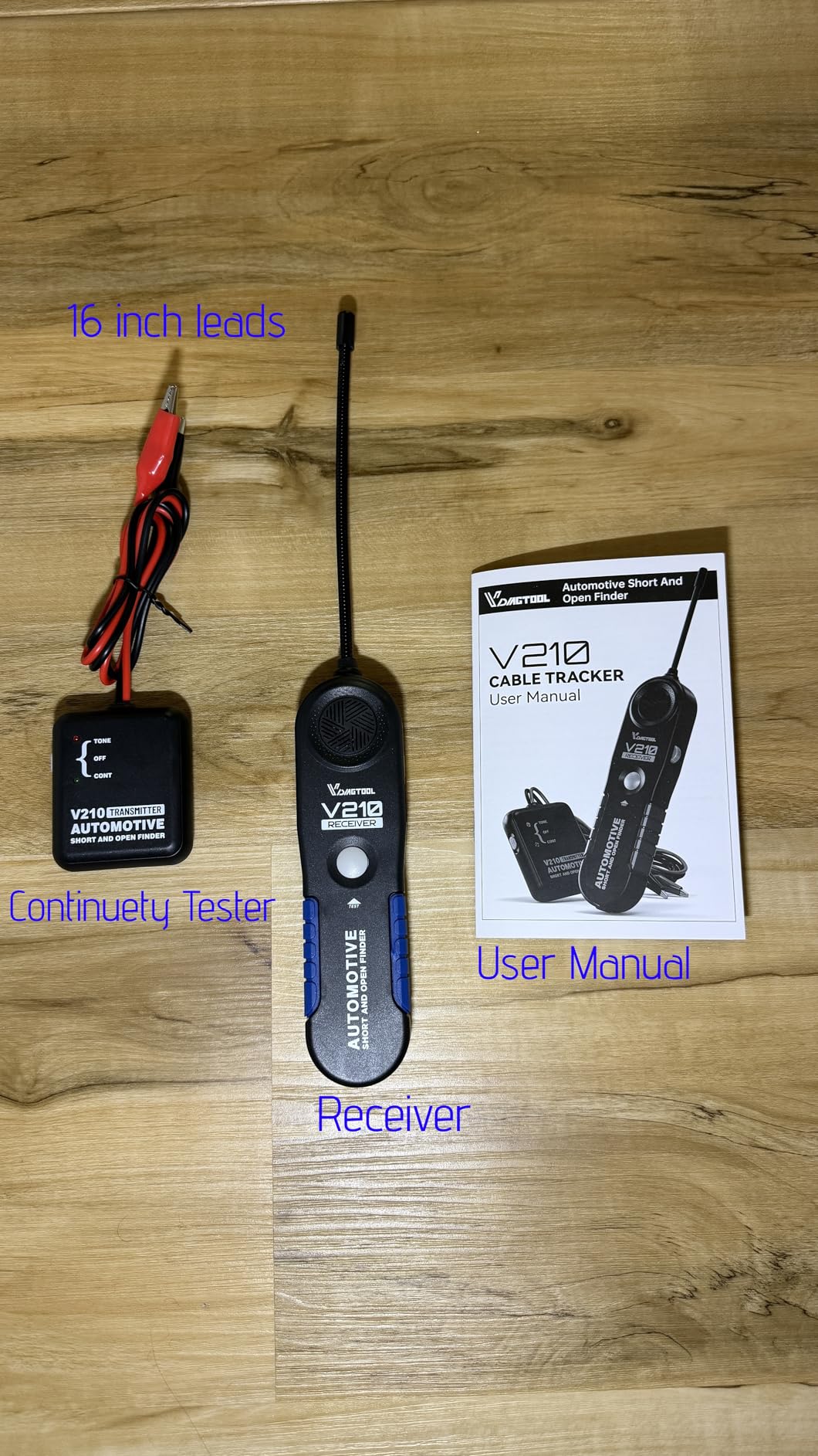 VDIAGTOOL V210 Wire Tracer Electrical Automotive Open & Short Finder Circuit Tester Circuit Breaker Finder Fault Probe Wire Tester Electrical DC 6-42V customer photo 1
