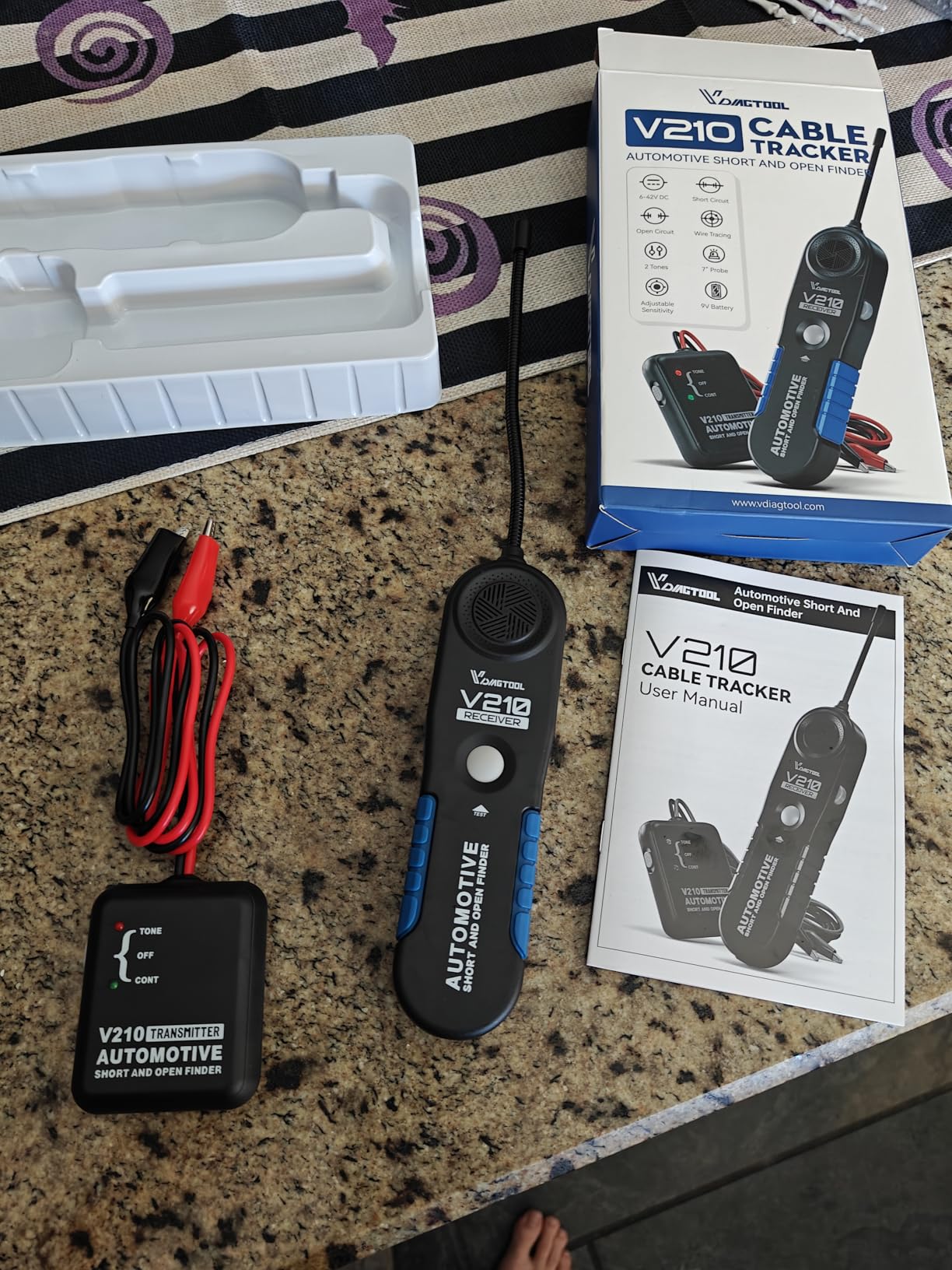 VDIAGTOOL V210 Wire Tracer Electrical Automotive Open & Short Finder Circuit Tester Circuit Breaker Finder Fault Probe Wire Tester Electrical DC 6-42V customer photo 2