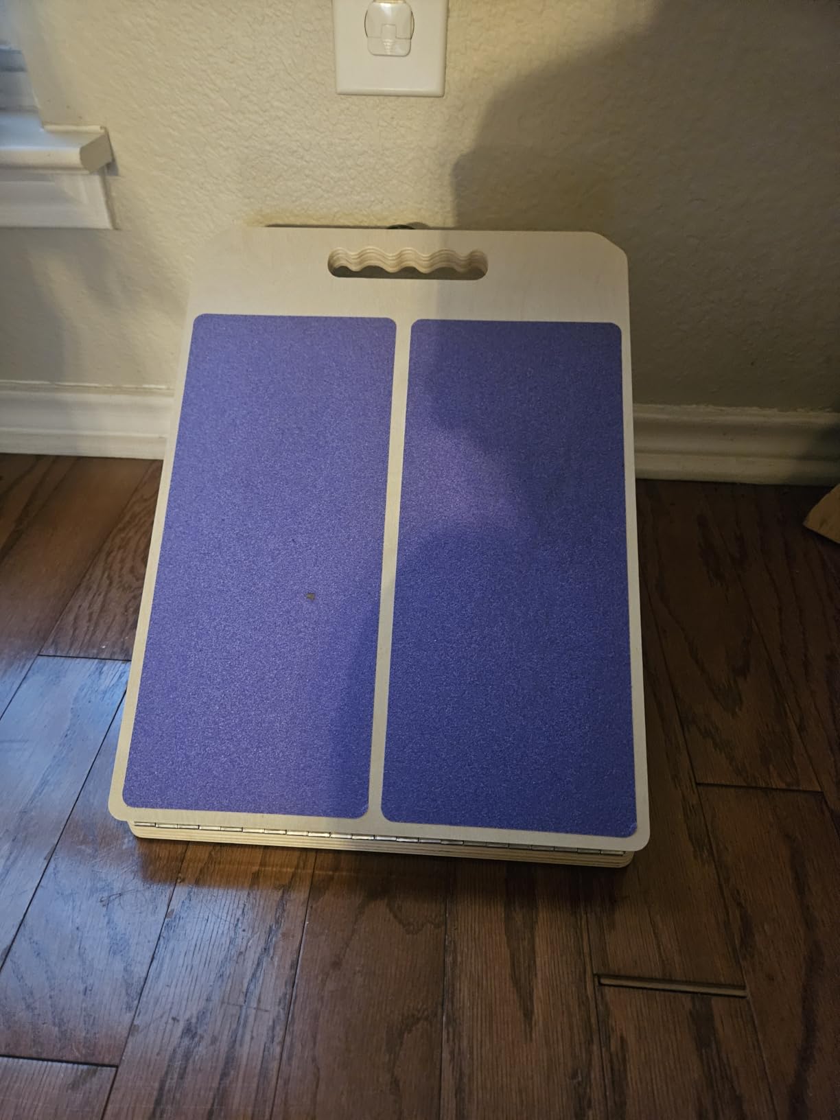 Slant Board for Calf Stretching, Adjustable Portable Wooden Incline Board for Calf Stretcher with Training Poster, 300 Lbs Weight Capacity customer photo 2