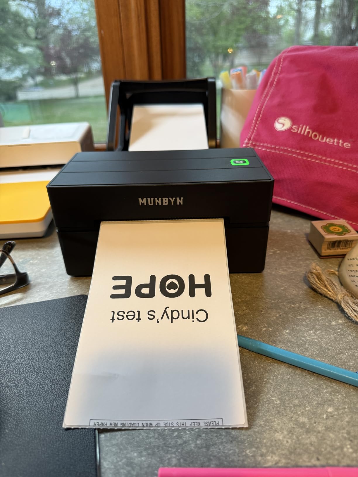 MUNBYN Bluetooth Thermal Label Printer, 130B Wireless 4x6 Shipping Label Printer for Shipping Packages Small Business Office or Home, Compatible with iPhone Android iPad Windows macOS Chrome Etsy eBay customer photo 1