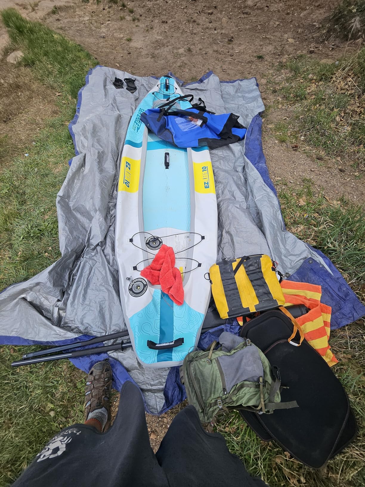 Sea Eagle EZLITE 10 Ultralight, All Woven, Drop Stitch, Rigid, High Performance, Easy Setup, 10' Solo Inflatable Kayak customer photo 2
