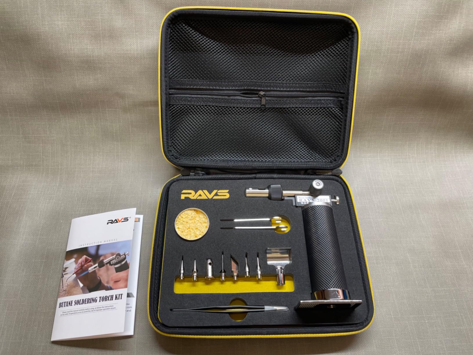 RAVS 14-Piece Multi-Function Soldering Torch Kit - 8-in-1 Cordless Iron, Portable Brazing With Adjustable Flame, Kitchen Torch Without Butane Fuel customer photo 1