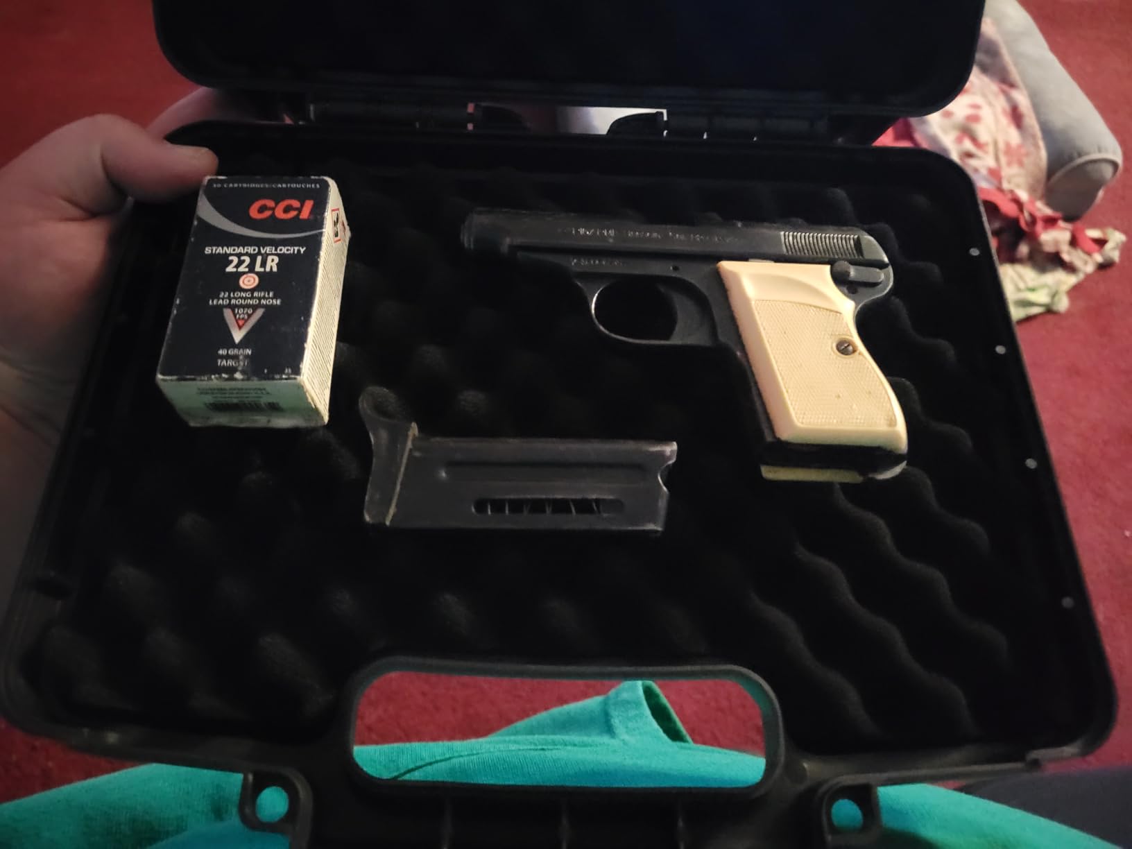 Kinghardcase 9mm Gun Case Lockable, TSA Approved Firearm Travel Case with 1 TSA Lock, Pistol Case Hard Shell, Gun Safe for Handgun, Pistol, Revolver - Shockproof Gun Storage 10.3 x 8.8 x 3 inch customer photo 2
