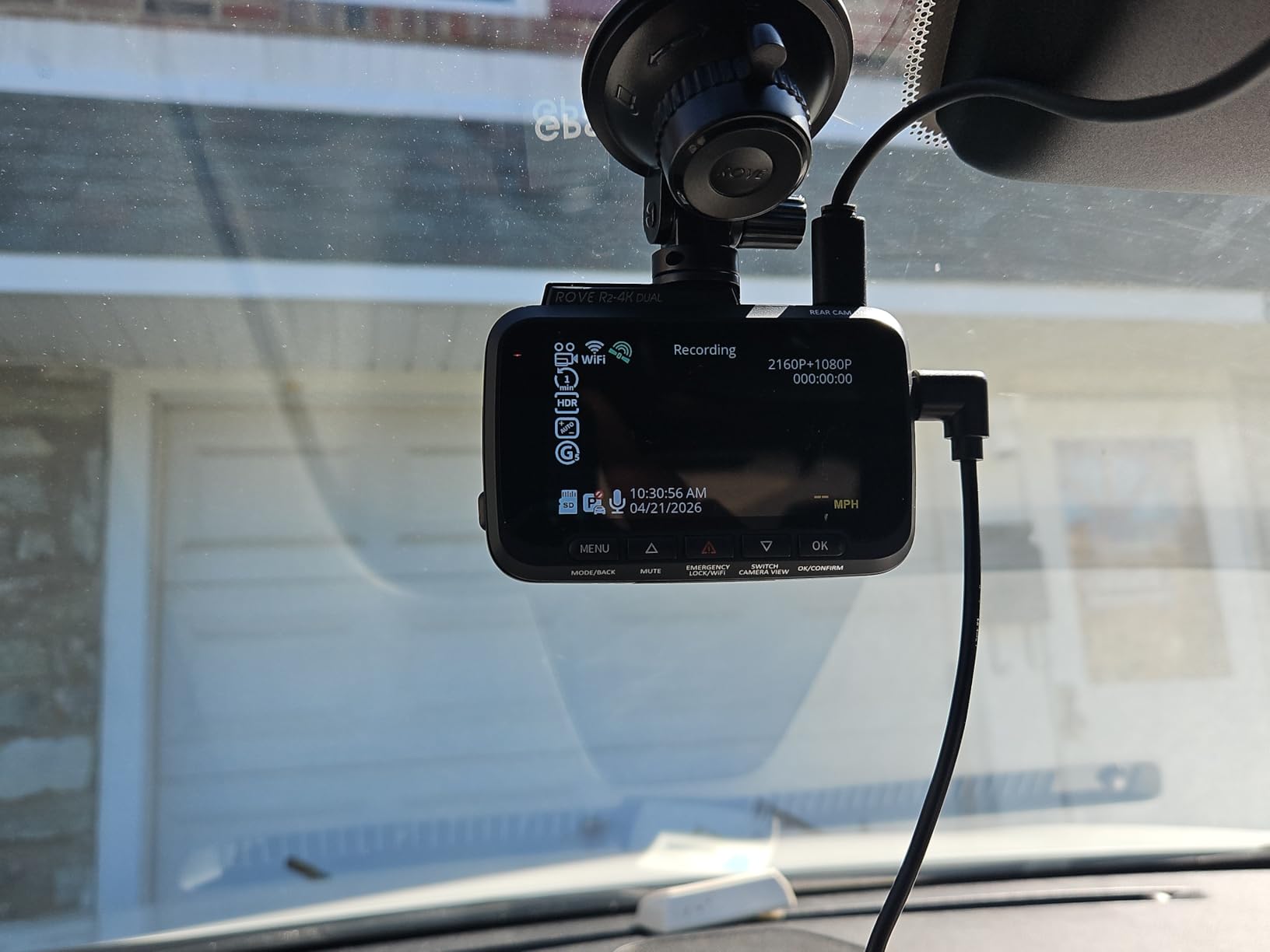 ROVE R2-4K DUAL Dash Cam Front and Rear, STARVIS 2 Sensor, FREE 128GB Card Included, 5G WiFi - up to 20MB/s Fastest Download Speed with App, 4K 2160P/FHD Dash Camera for Cars, 3