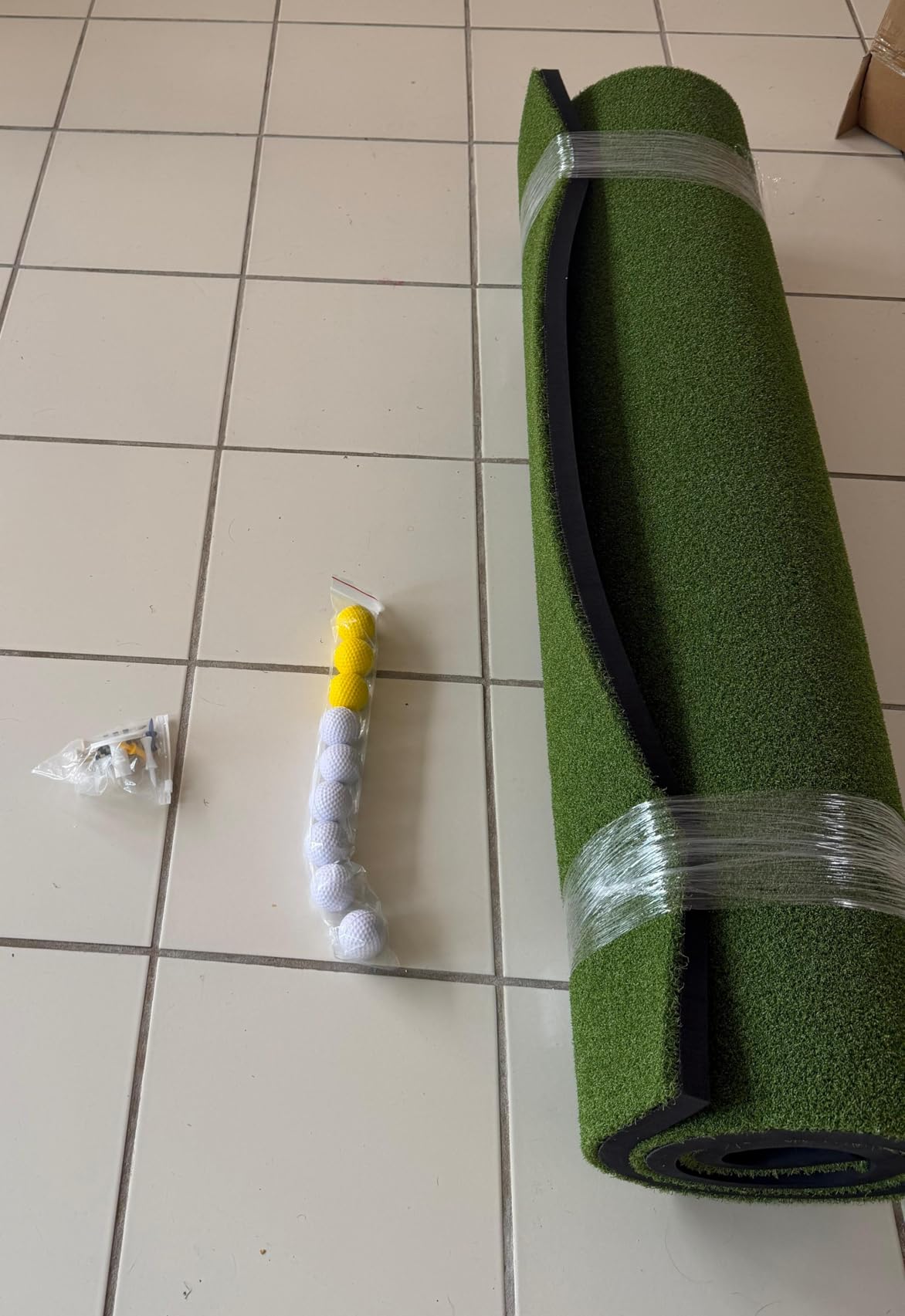 Bearwill Golf Mat 31mm, 5x4ft/5x5ft Elite Golf Hitting Mats for Practice Outdoor Indoor, High-Elasticity Artificial Turf Mat for Garage Simulator Chipping Driving Training customer photo 2