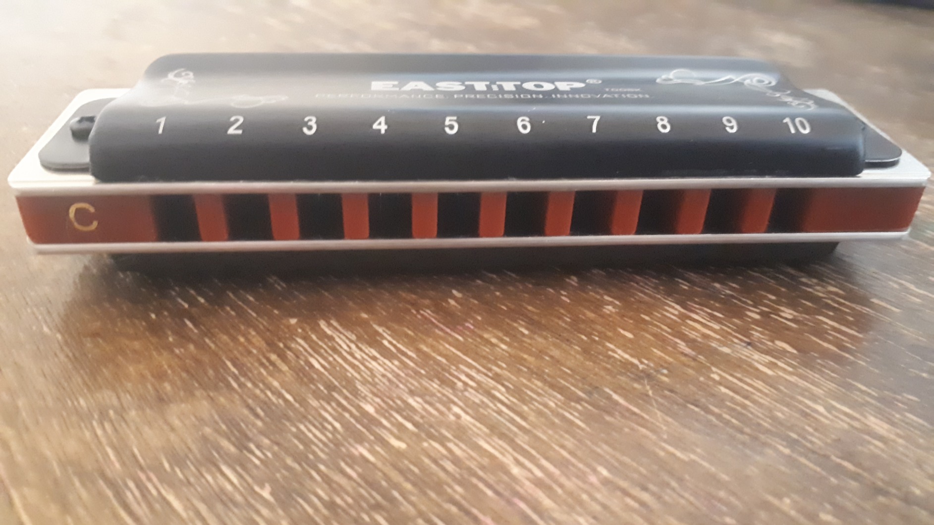 East top Harmonica A Minor, Updated Blues Deluxe Harmonica A Minor Key 10 Holes 20 Tones Harp Diatonic Mouth Organ customer photo 1