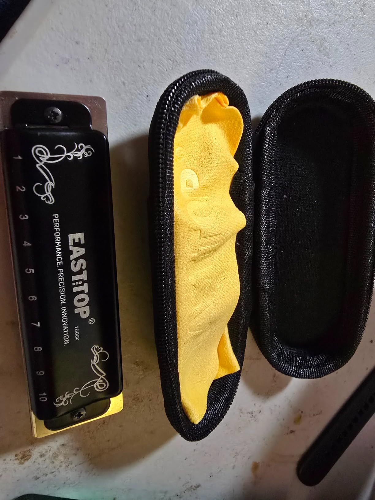 East top Harmonica A Minor, Updated Blues Deluxe Harmonica A Minor Key 10 Holes 20 Tones Harp Diatonic Mouth Organ customer photo 2