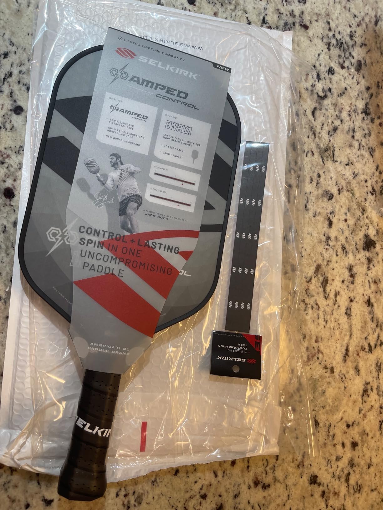 Selkirk Sport Amped Control Pickleball Paddle | Precision & Control Fiberglass | 16mm X5 Core | Made in USA customer photo 2