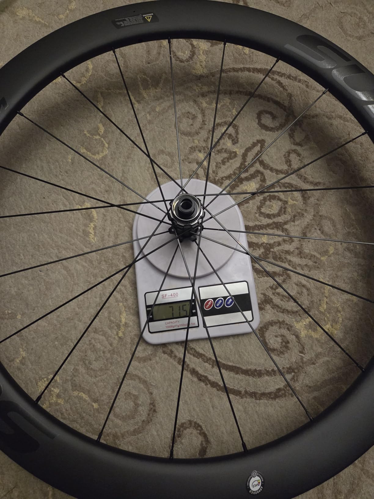 SUPERTEAM Carbon Disc Brake Road Bike Wheelset 28mm Tubeless Wheels 50mm Rim Depth customer photo 2