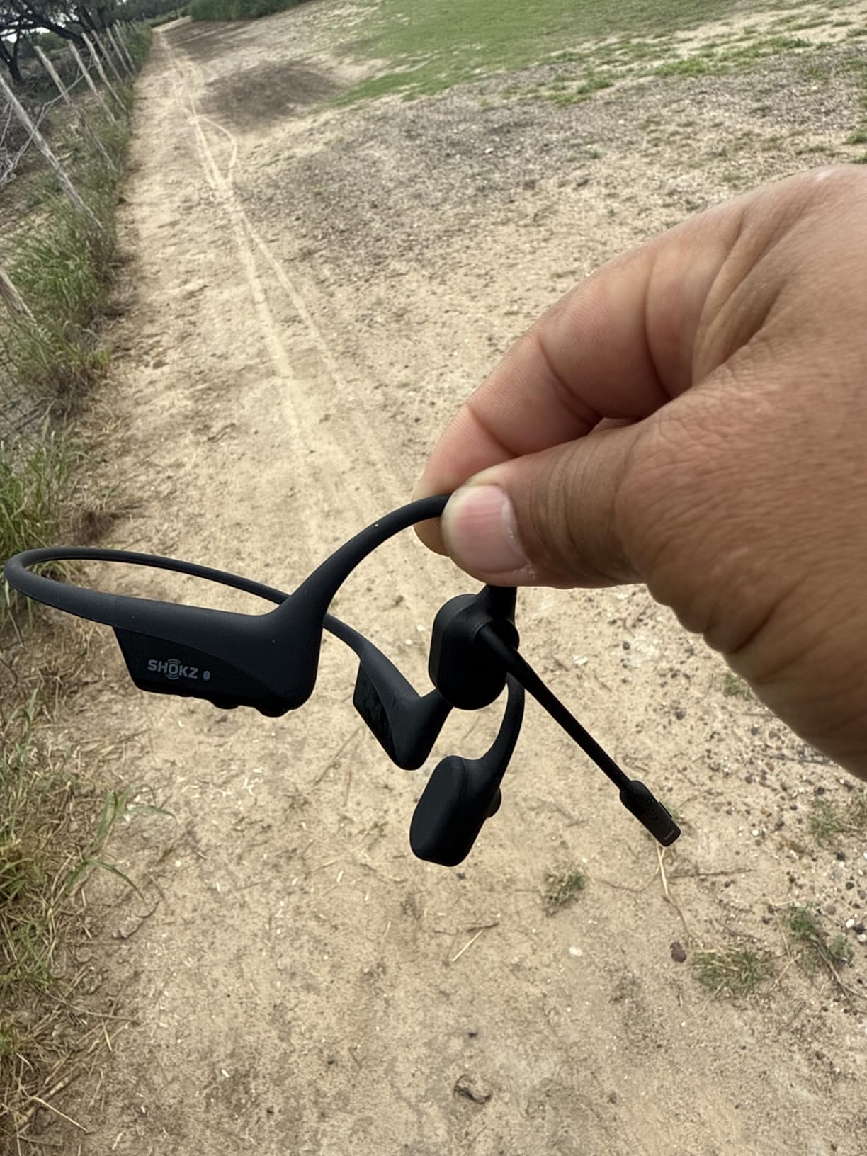 SHOKZ OpenComm2 2025 Upgrade - Open-Ear Bone Conduction Headphones, Wireless Bluetooth Headset with Noise Canceling Mic & Mute Button for Work Calls and Meetings, 16 Hour Talk Time - C120 customer photo 1