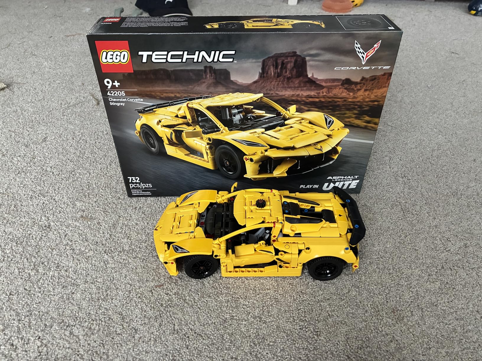 LEGO Technic Chevrolet Corvette Stingray Toy Car - Building Toy Set for Kids, Boys and Girls, Ages 9+ - Model Car Kit for Display - Gift Idea for Birthday - 42205 customer photo 2
