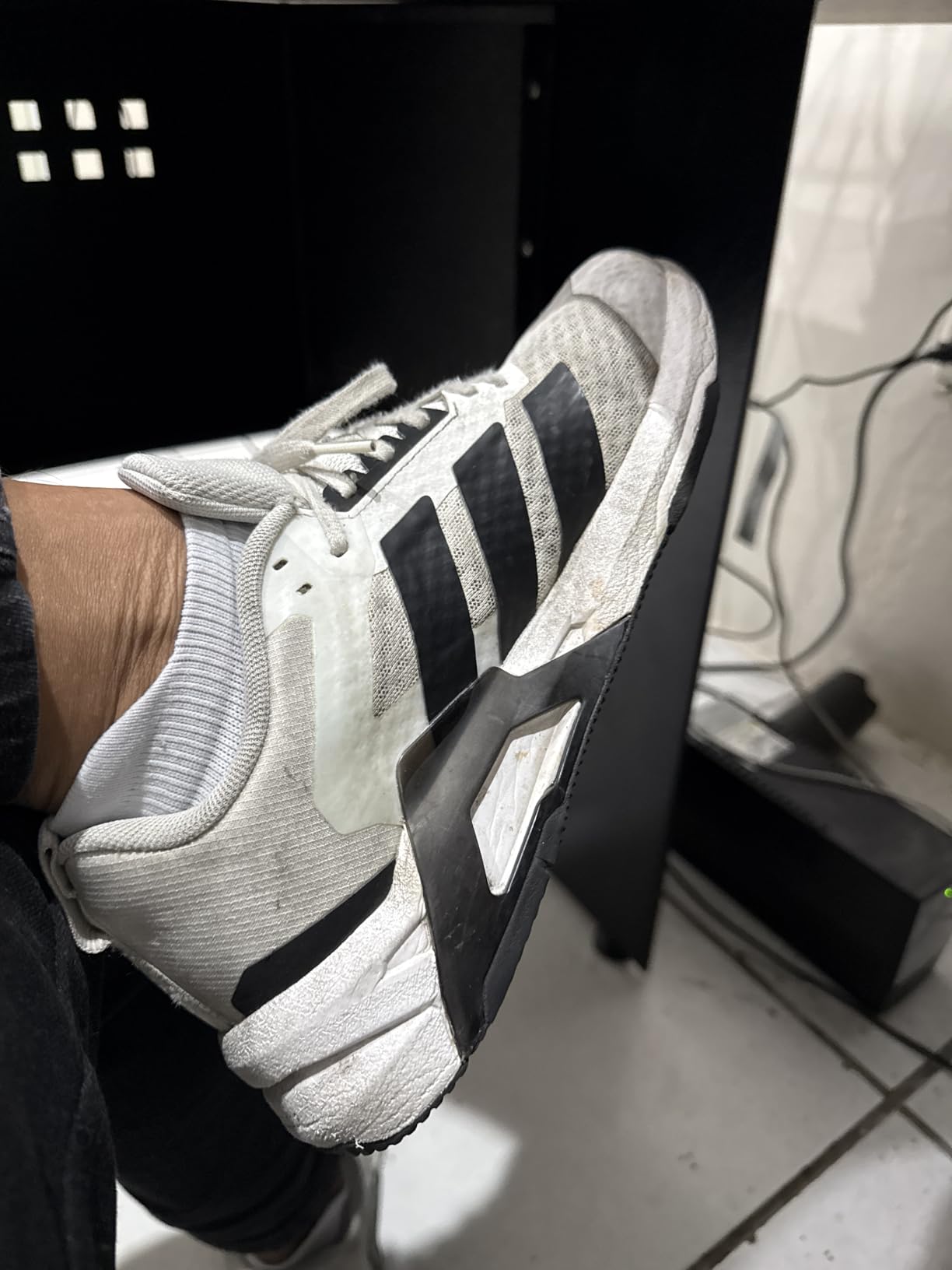 adidas Mens Dropset Control Wide Training Sneakers Shoes - Black customer photo 2