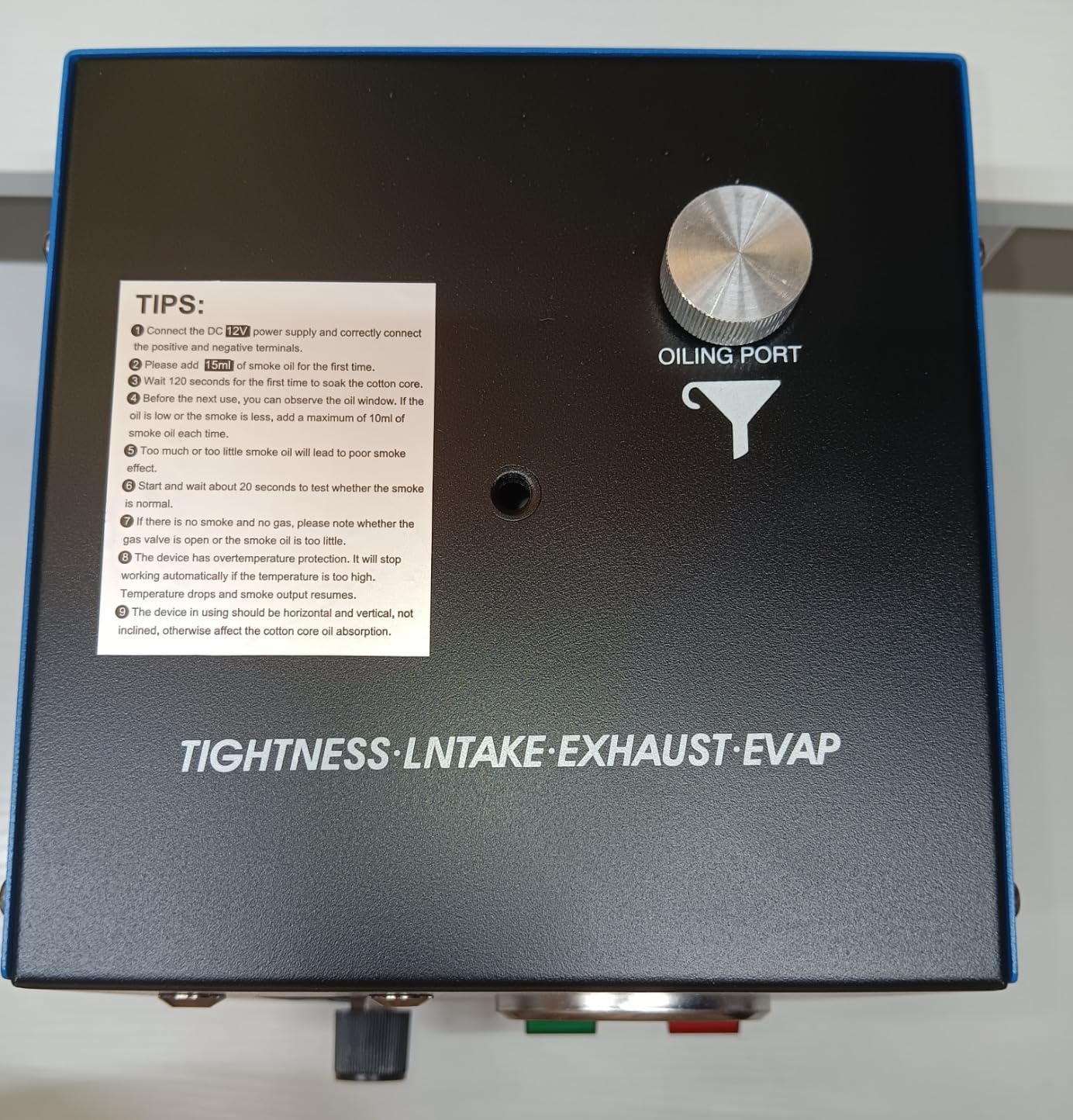 Smoke Machine Automotive Leak Detector Built in Air Pump, EVAP Smoke Machine Leak Tester with Pressure Gauge and Flow Meter, Dual Mode Smoke Tester for All DC 12V Vehicles customer photo 1