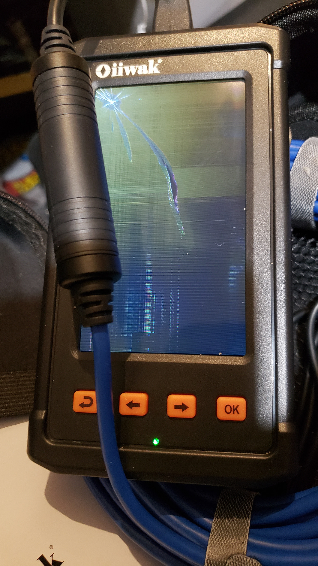 Oiiwak 512Hz Pipe Locators Receiver, Underground Pipe Sewer Inspection Drain Locator with LED Screen Portable and Durable with Headphones customer photo 2