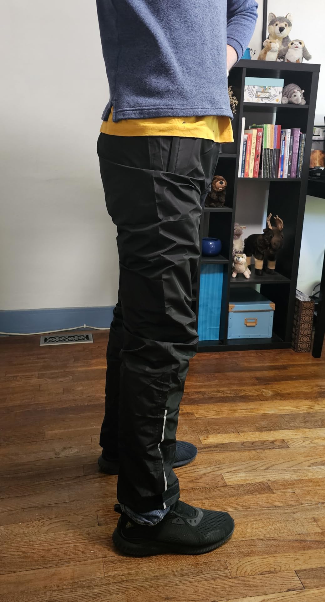 iCreek Men's Packable Rain Pants Waterproof Lightweight Over Pants Windproof Outdoor Pants for Fishing Golf Hiking customer photo 2