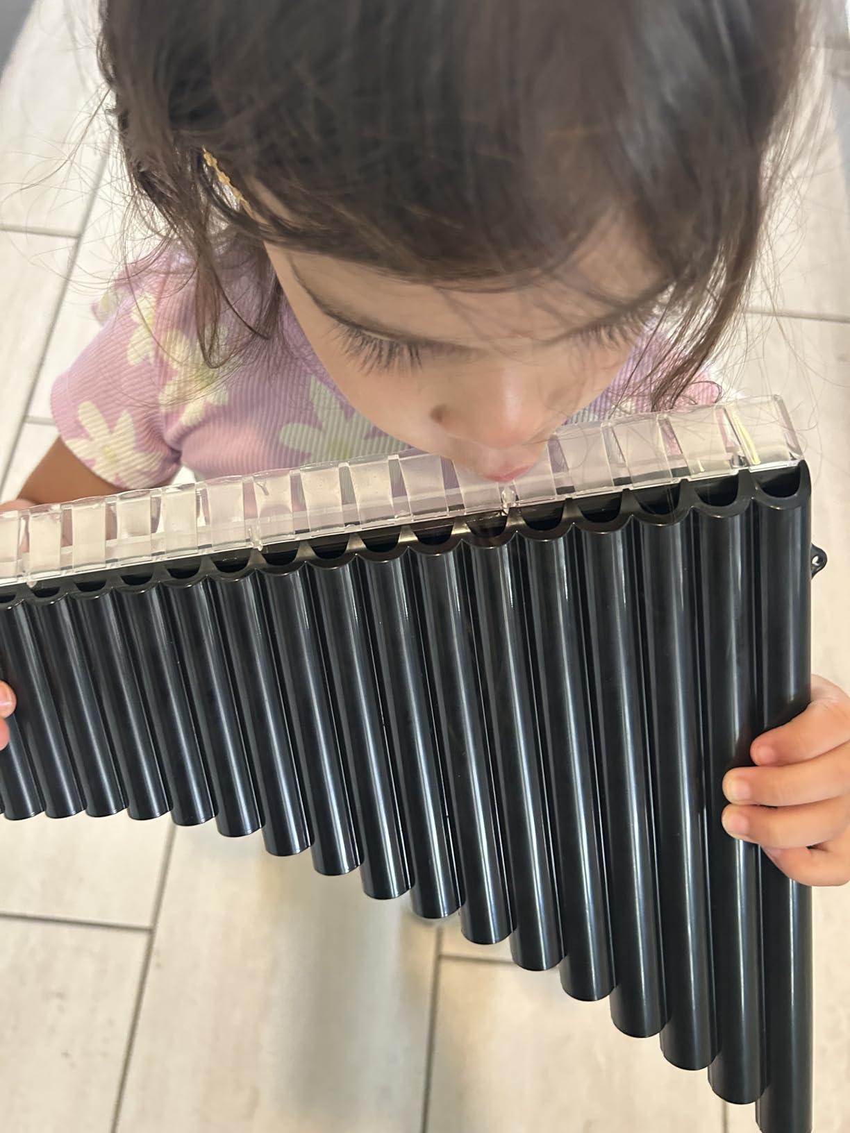 18 Pipes Pan Flute C Key - Instrument Design for Easy Play, Perfect for Students and Learning-Beginner-Friendly (Black) customer photo 2