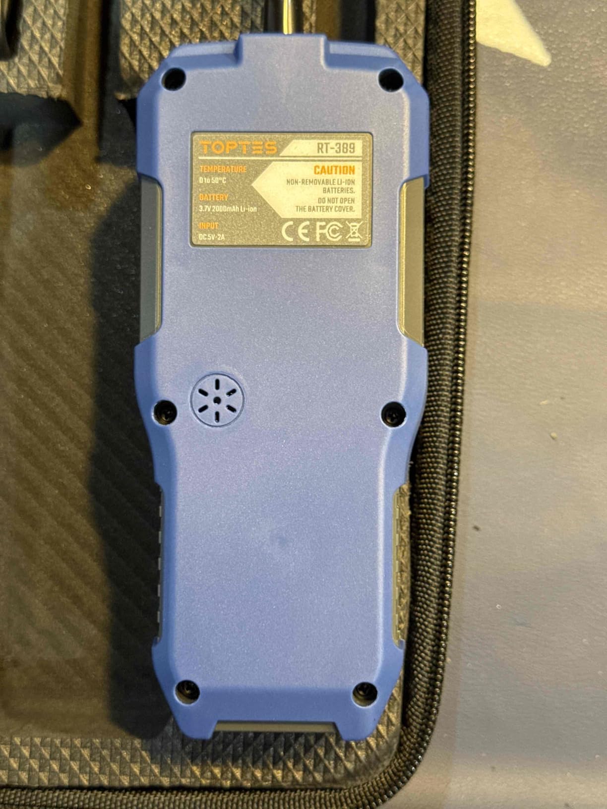 TOPTES RT-389 Rechargeable Refrigerant Leak Detector, HVAC Freon Leak Detector with 3 Sensitivity Modes & 3 Alarm Types, Air Conditioning Detection for CFCs, HCFCs, HFCs, HFOs, HCs - Orange customer photo 2