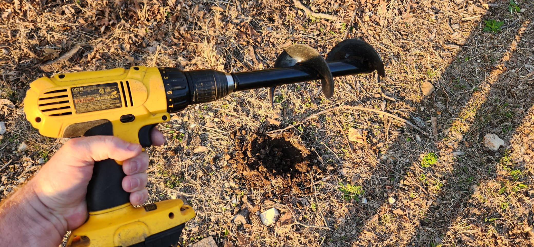 62cc 2-Stroke Auger Post Hole Digger with 2 Extension Rods & 6