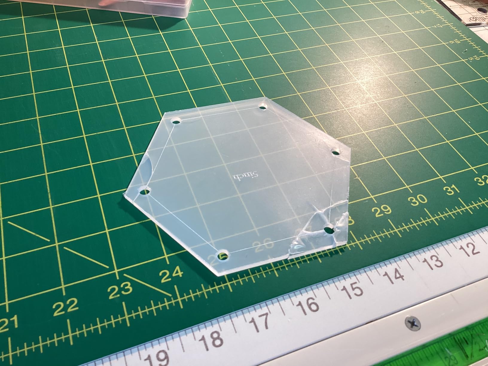 6 Pieces Hexagon Templates Quilting 1 Inch, 1.5 Inch, 2 Inch, 3 Inch, 4 Inch, 5 Inch Quilting Templates for Cutting Patterns with 1/4 Inch Seam Allowance Hexagon Acrylic Quilting Rulers and Templates customer photo 1
