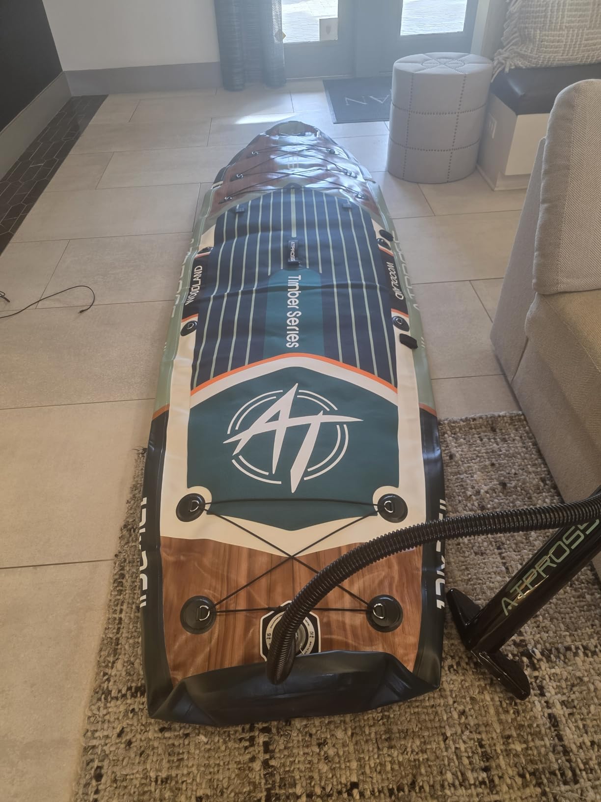 12'x36 Inflatable Paddle Board, 500lbs Extra Wide Stand Up Paddleboard for Adults with Premium SUP Accessories Kit customer photo 1