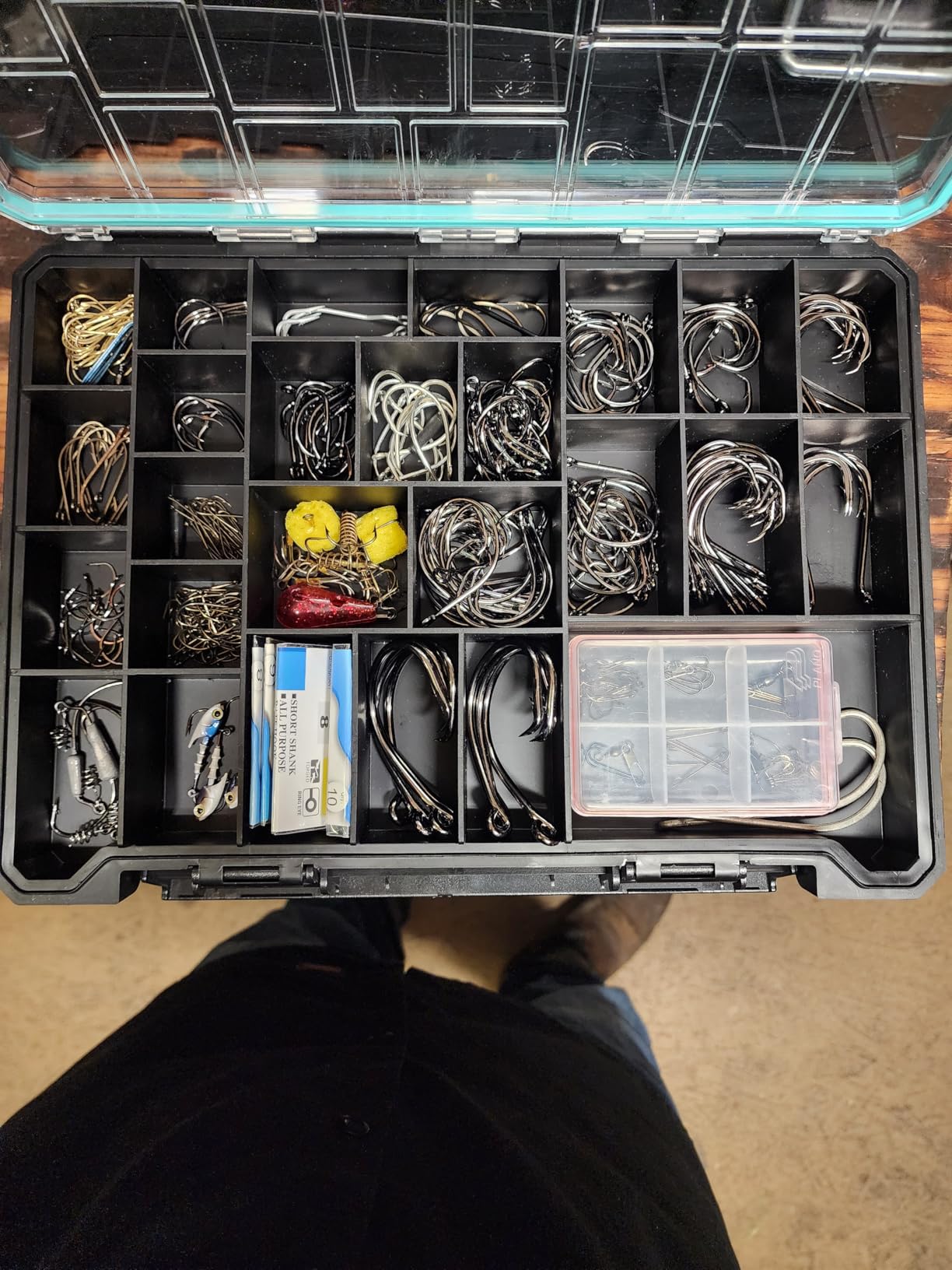 Evolution Fishing BallistiX Terminal Tackle Tray - Waterproof, Anti-Corrosion, One Hand Latch, Clear Lid, Lure Box, Tackle Storage customer photo 2